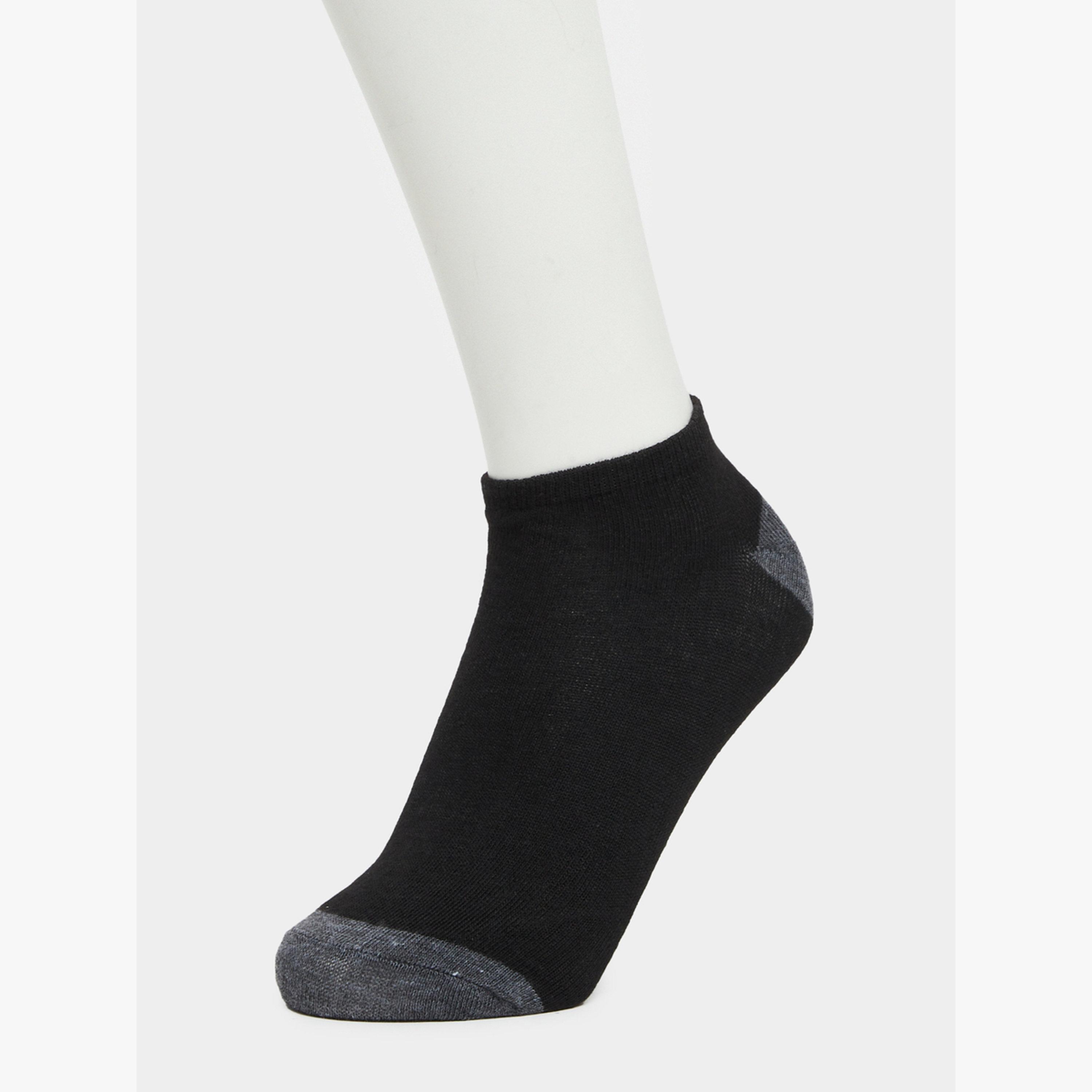 Styli Pack of 3 - Contrast Detail Ankle Socks-men-socks-image-2