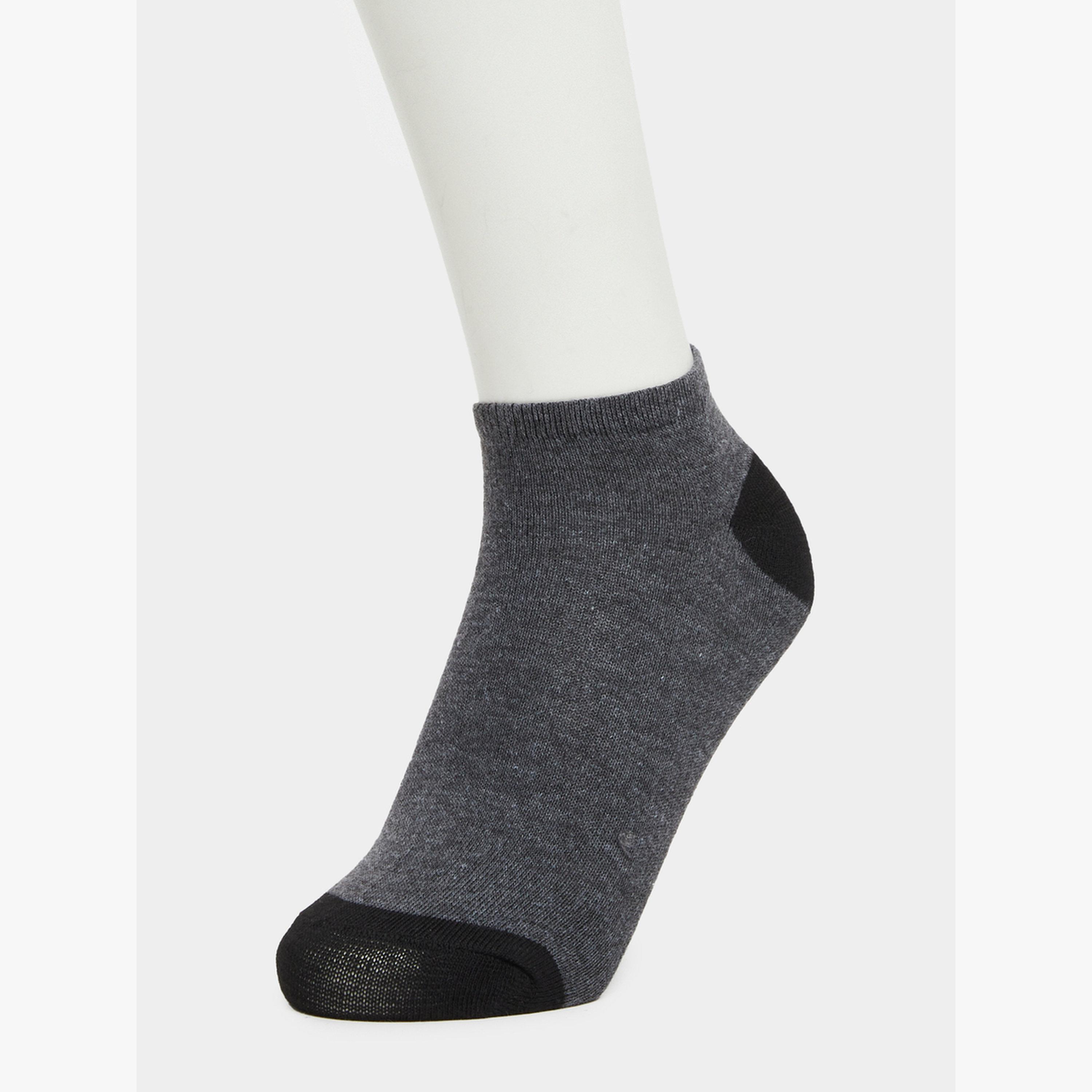 Styli Pack of 3 - Contrast Detail Ankle Socks-men-socks-image-6
