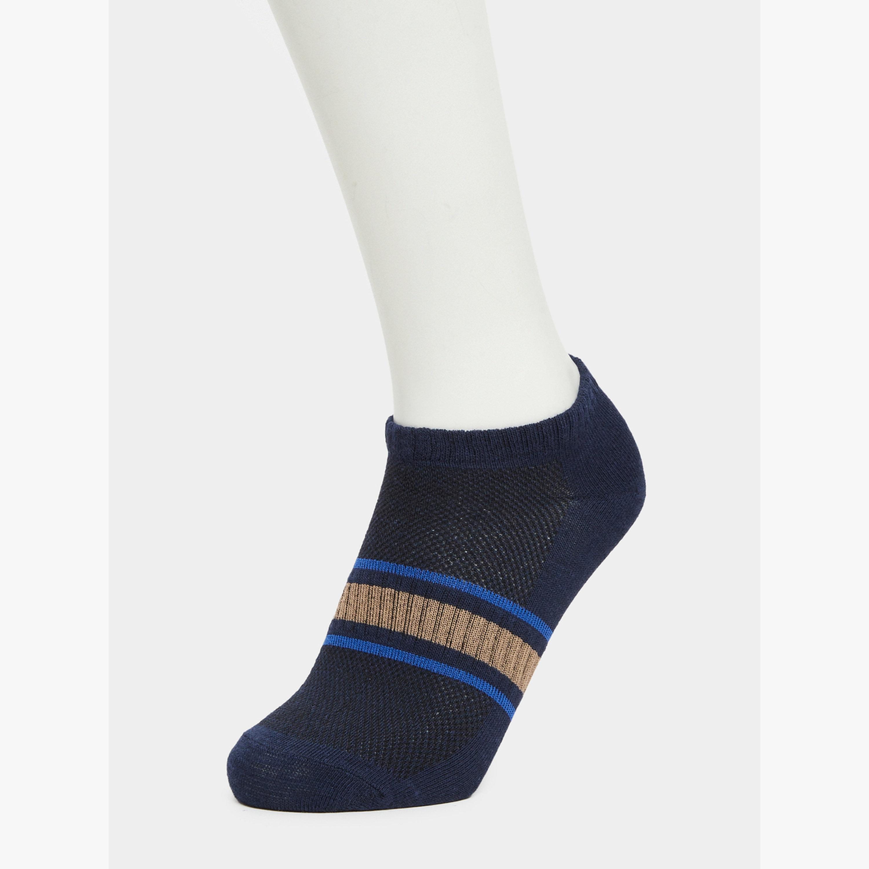 Styli Pack of 3 - Striped Detail Ankle Socks-men-socks-image-6