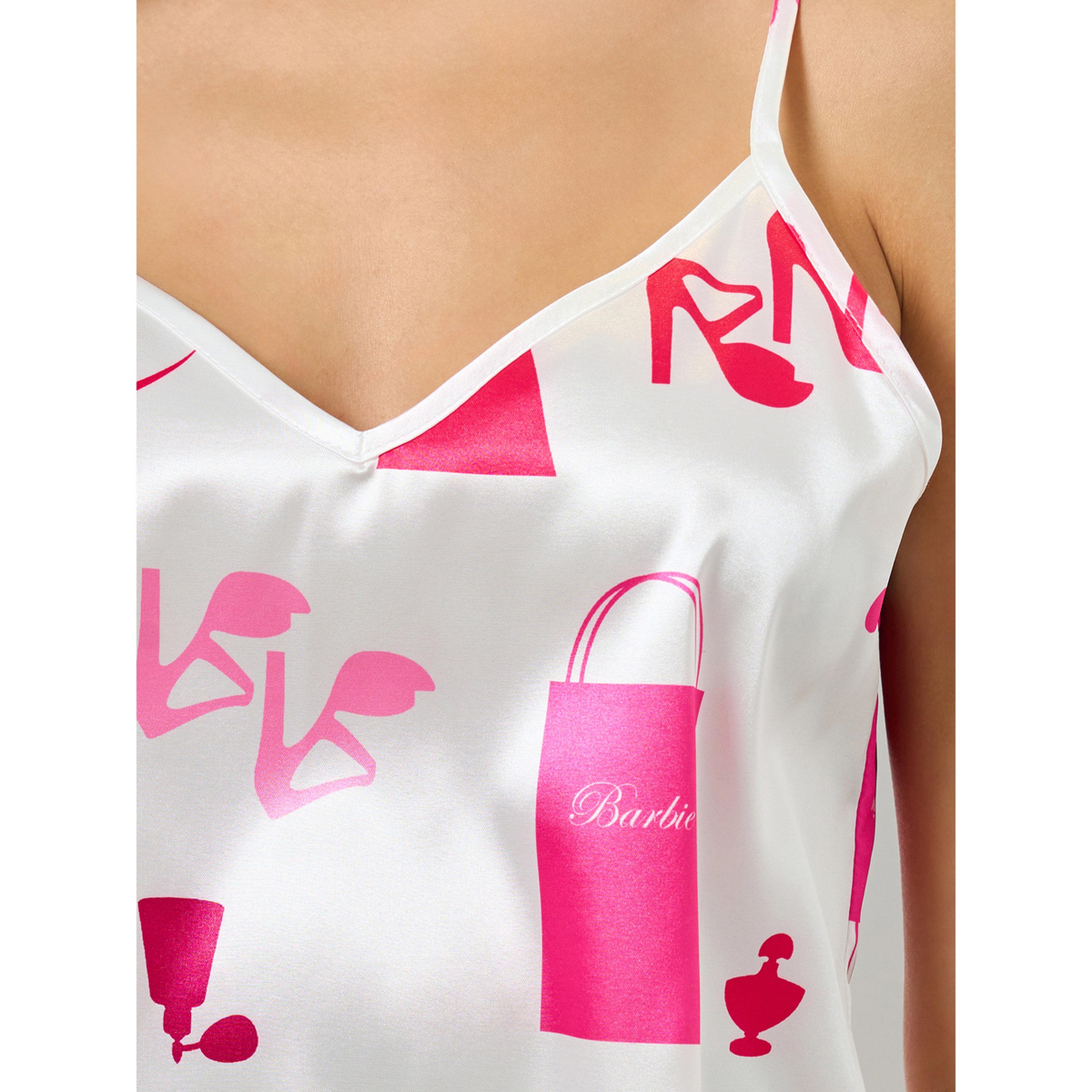 طقم بيجاما من شورت وبلوزة كامي بطبعة جرافيك-women-clothing-nightwear-pyjamas-shortsets-image-5