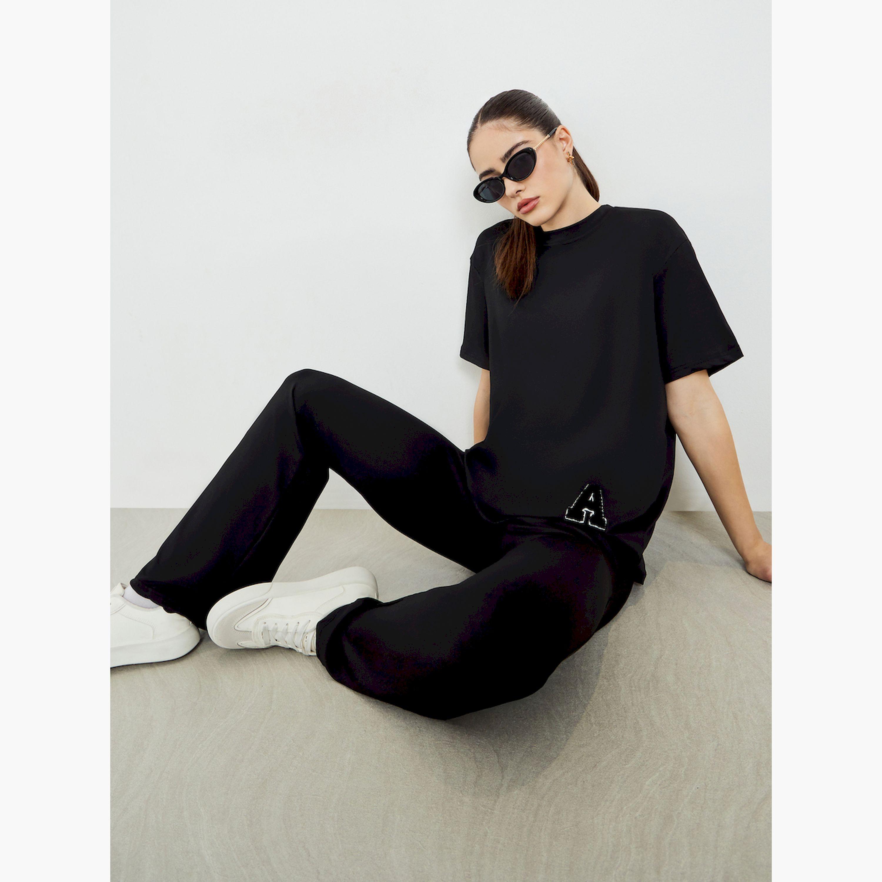 طقم منسق من ليقنز وتيشيرت بأكمام قصيرة-women-clothing-coordsets-image-2