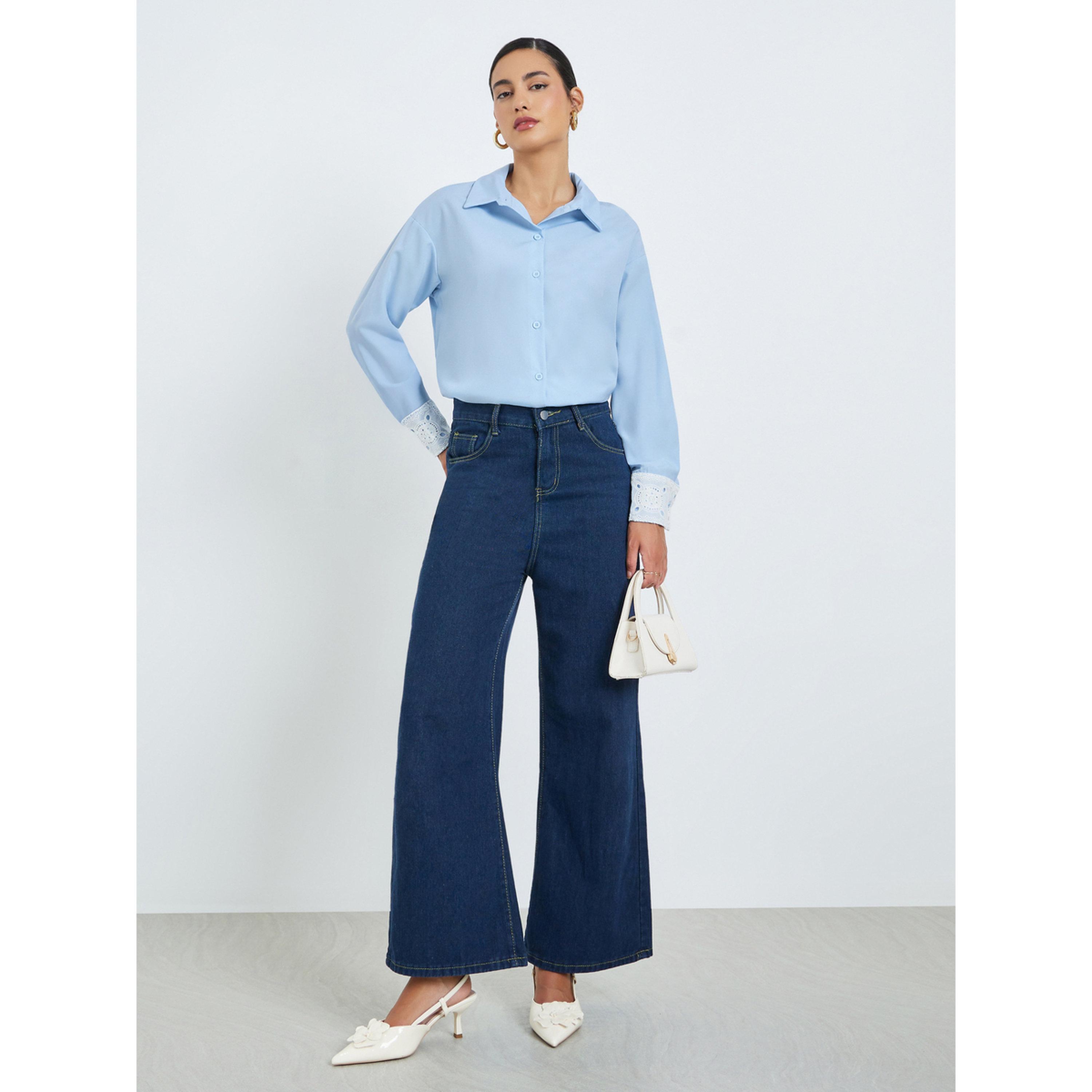 بلوزة بتفاصيل دانتيل على الأكمام-women-clothing-shirtsandblouses-shirts-image-2