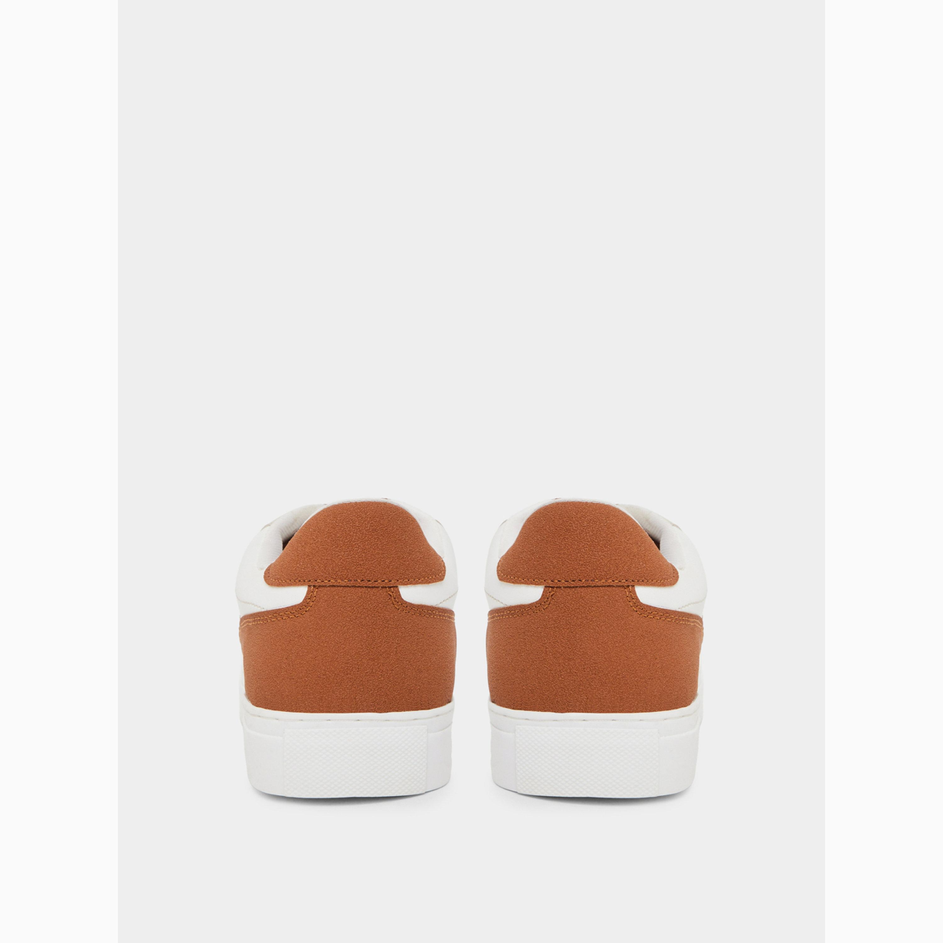 Styli Men White Court-Style Sneakers-men-shoes-sneakers-image-5