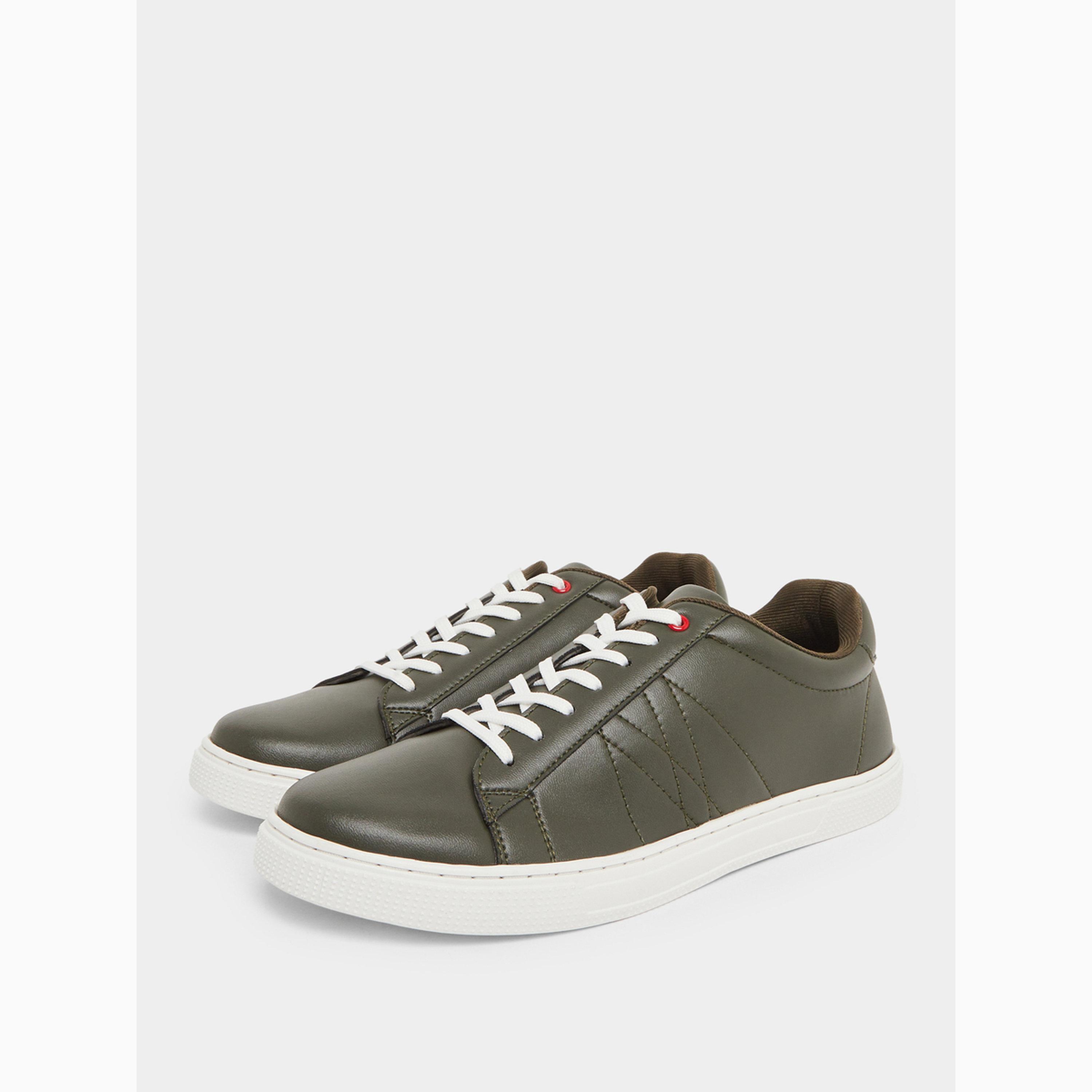 Styli Men Olive Lace-Up Sneakers-men-shoes-sneakers-image-1