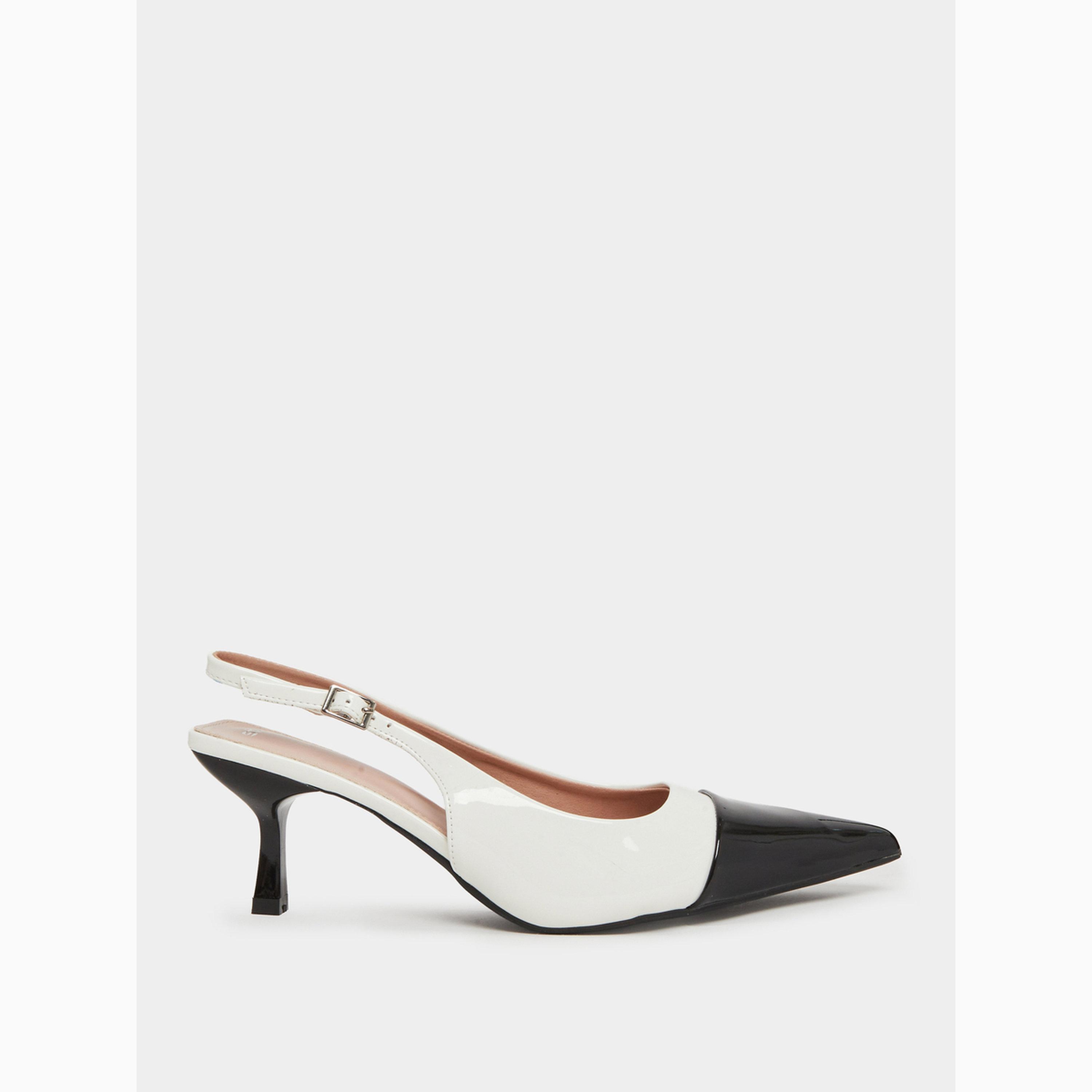 حذاء ميولز بكعب صغير وسير خلفي-women-shoes-heels-image-2