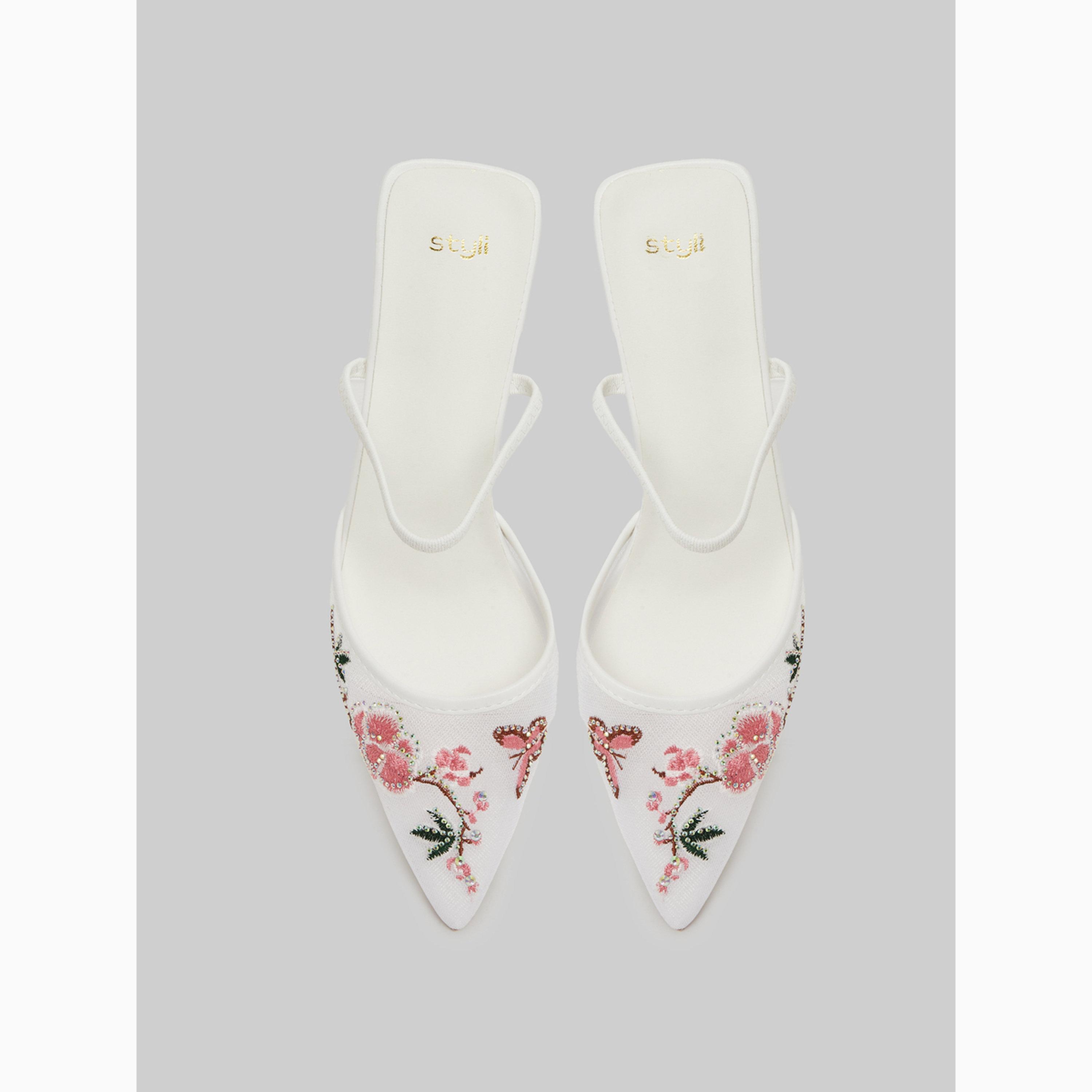 حذاء ميولز بمقدمة مدببة وتطريز-women-shoes-heels-image-5