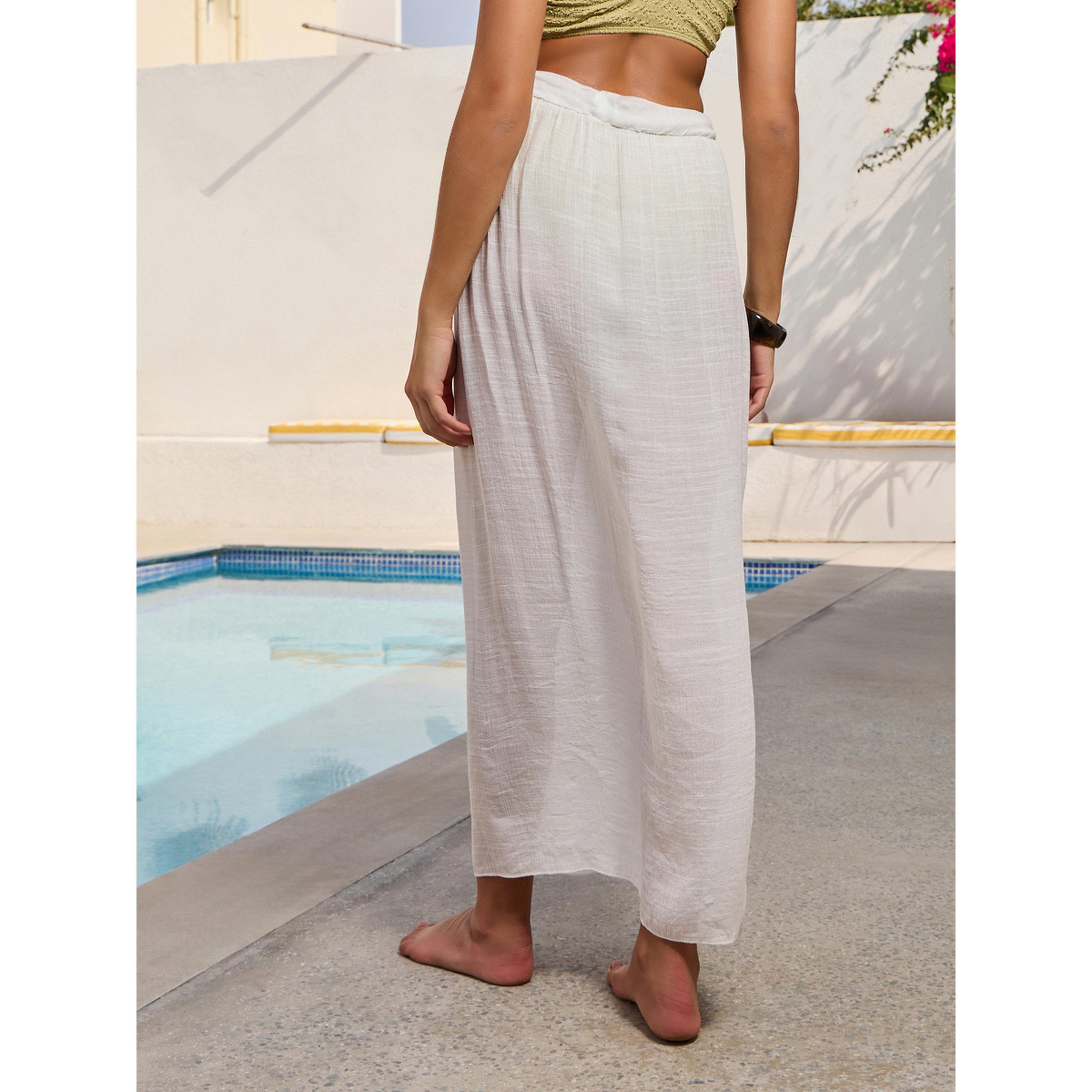 Styli White Tie Waist Maxi Sarong-women-clothing-swimandbeach-beach-beachwear-image-4