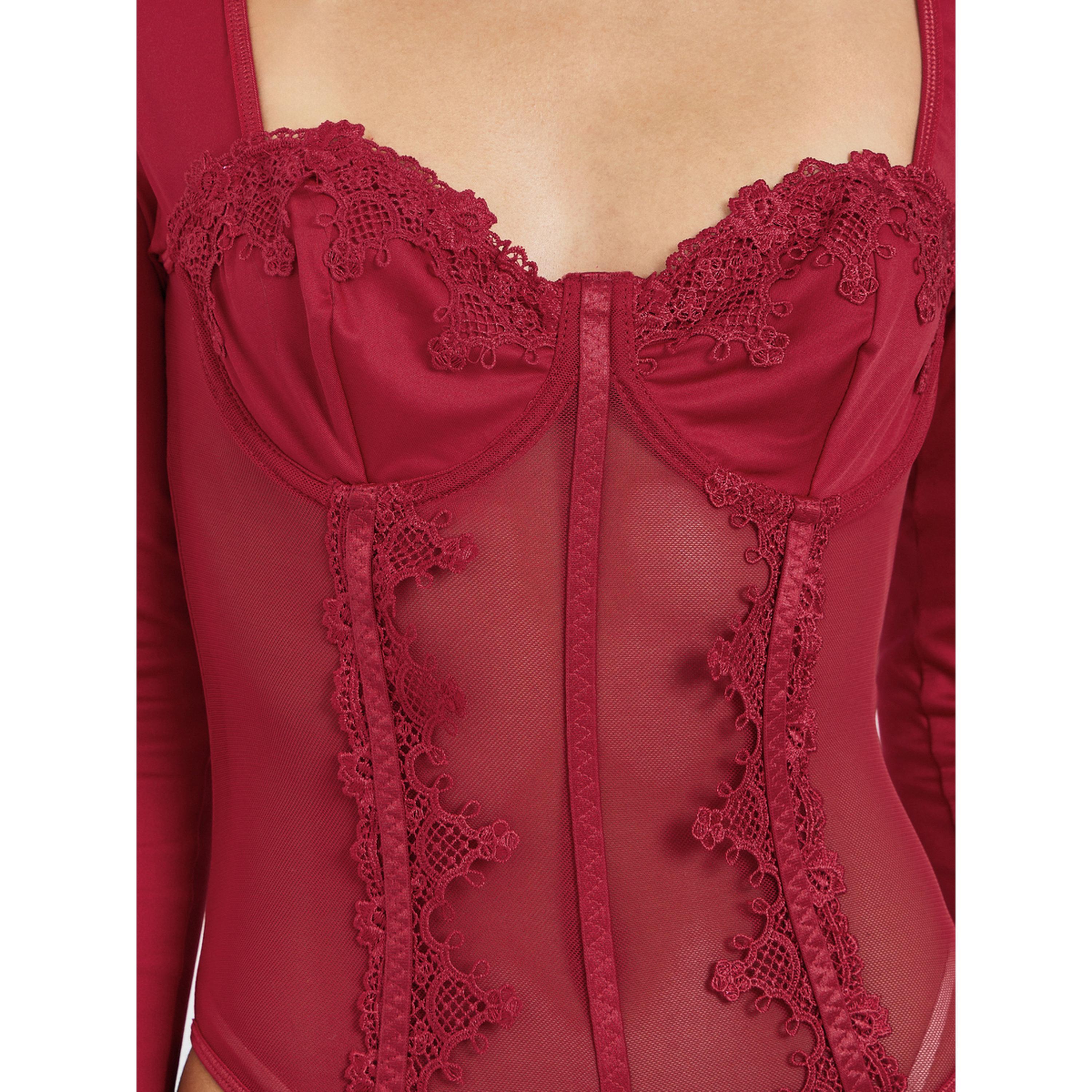 بودي سوت بتفاصيل شبكية ودانتيل-women-clothing-lingerie-babydollsandbodysuits-image-4