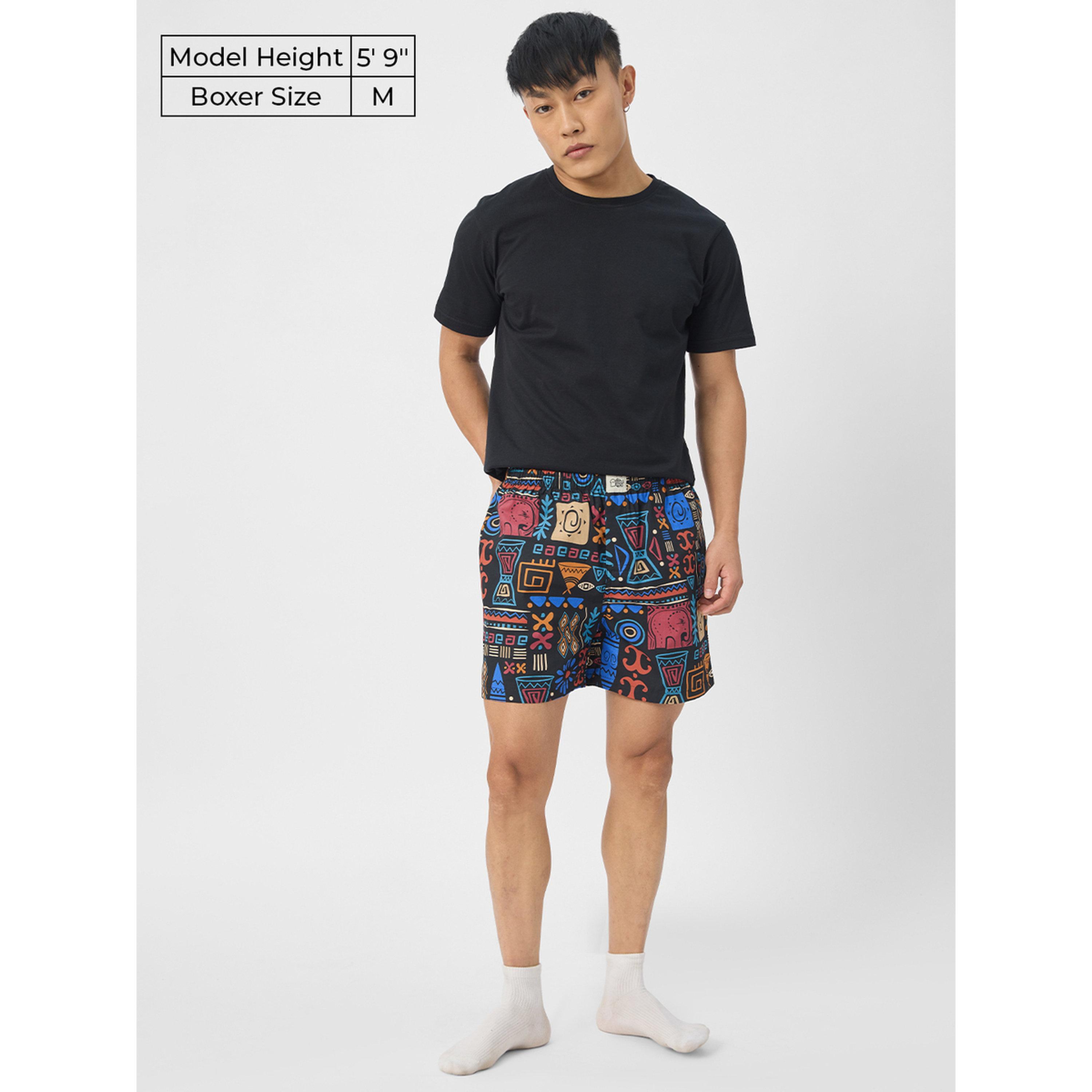 The Souled Store X Styli Men Black Tribal Print Boxers-men-clothing-innerwear-underwear-image-2