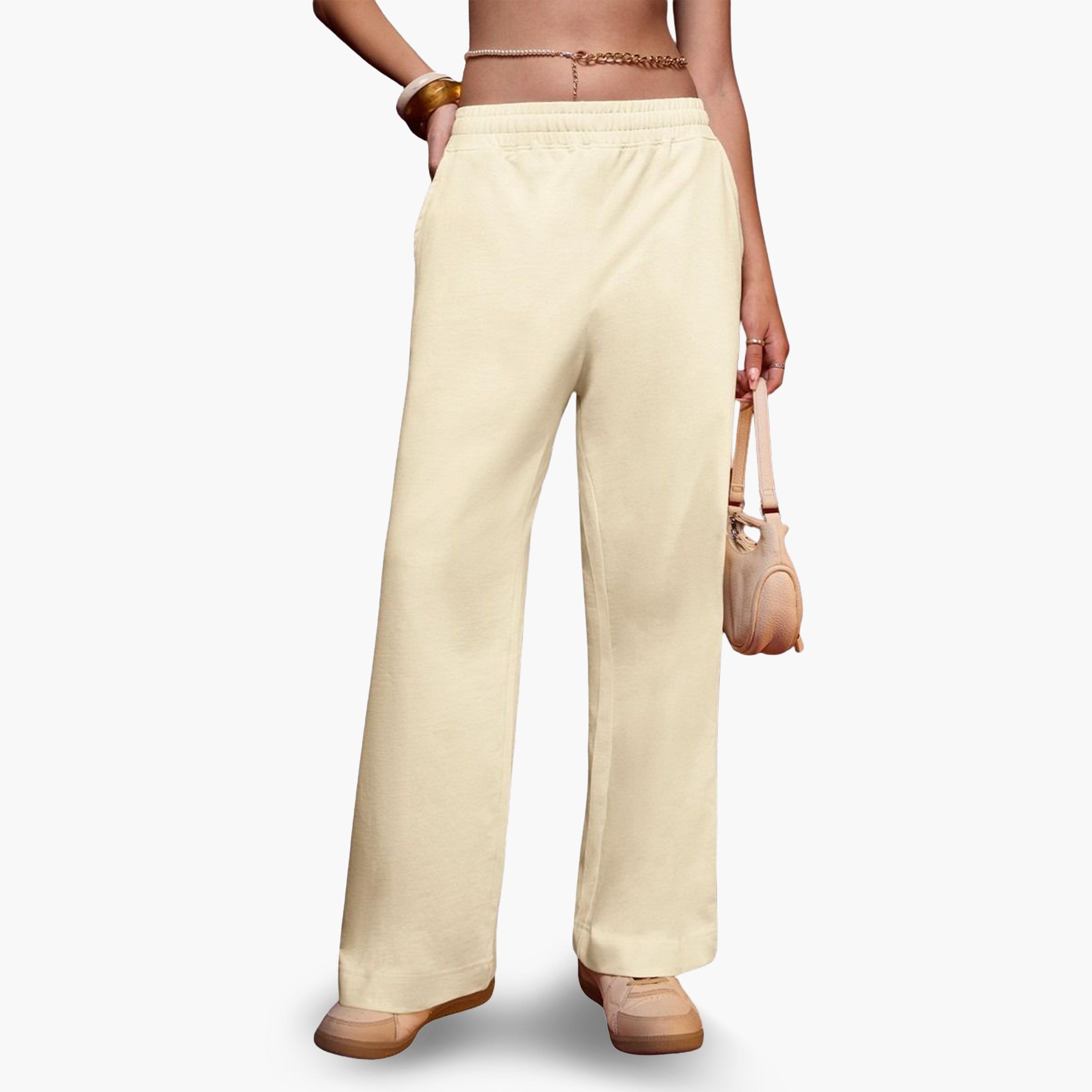 جوغر سادة بقصة واسعة-women-clothing-bottoms-joggers-image-1