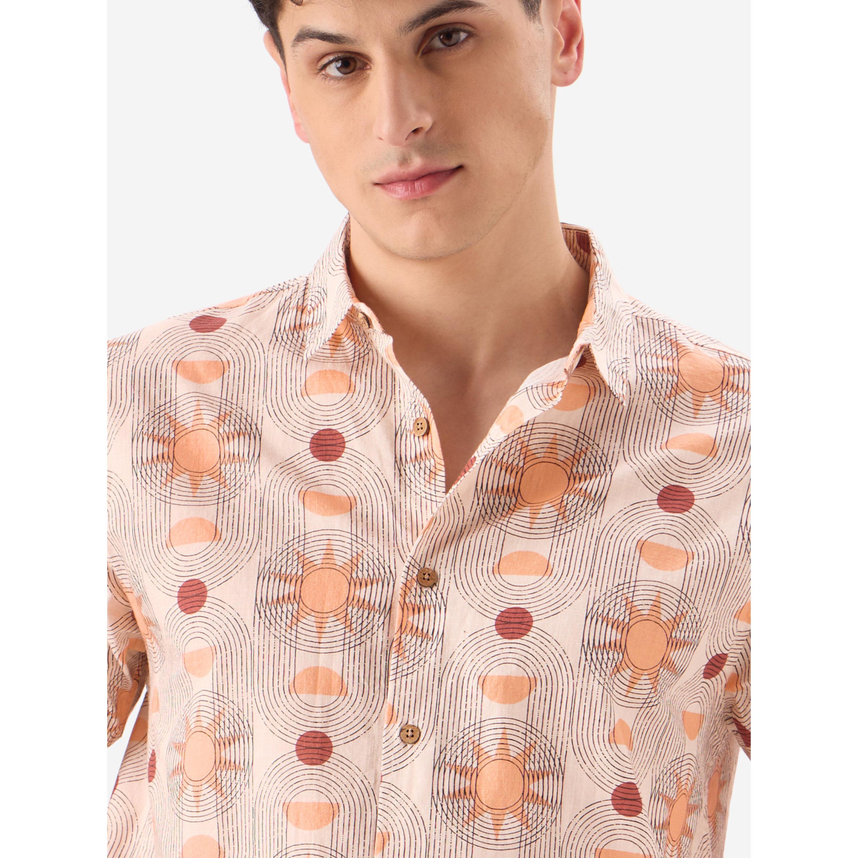The Souled Store X Styli Men Pink Celestial Print Shirt-men-clothing-shirts-image-5