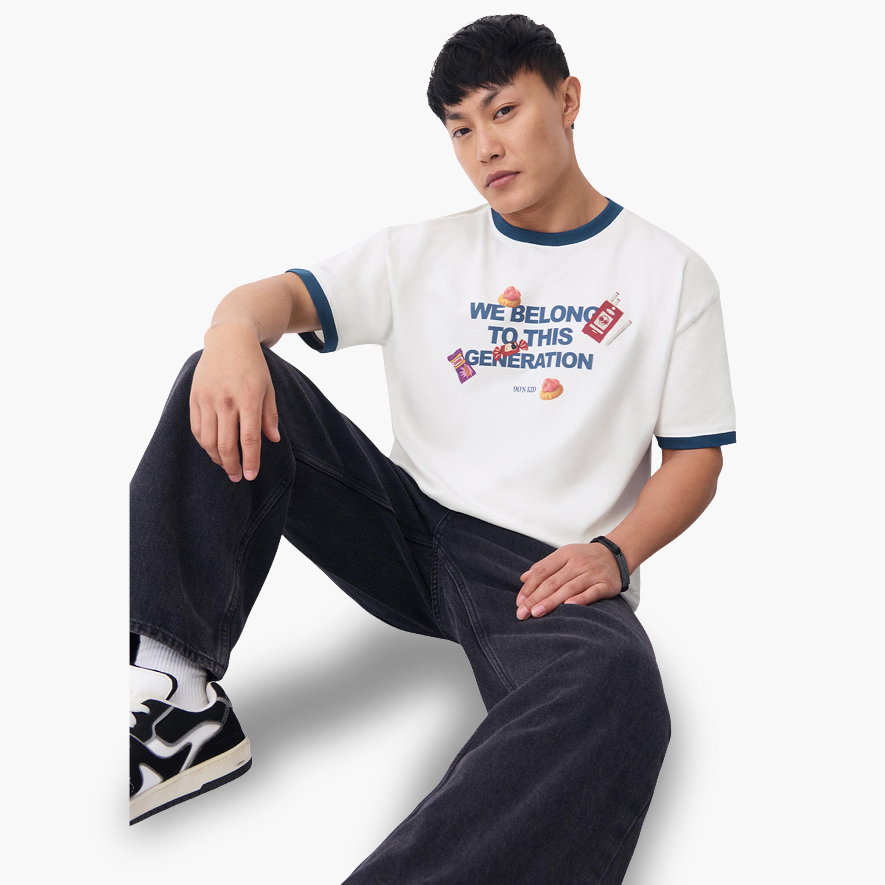 تيشيرت مطبع بقصة واسعة-men-clothing-tshirtsandpolos-tshirts-image-4