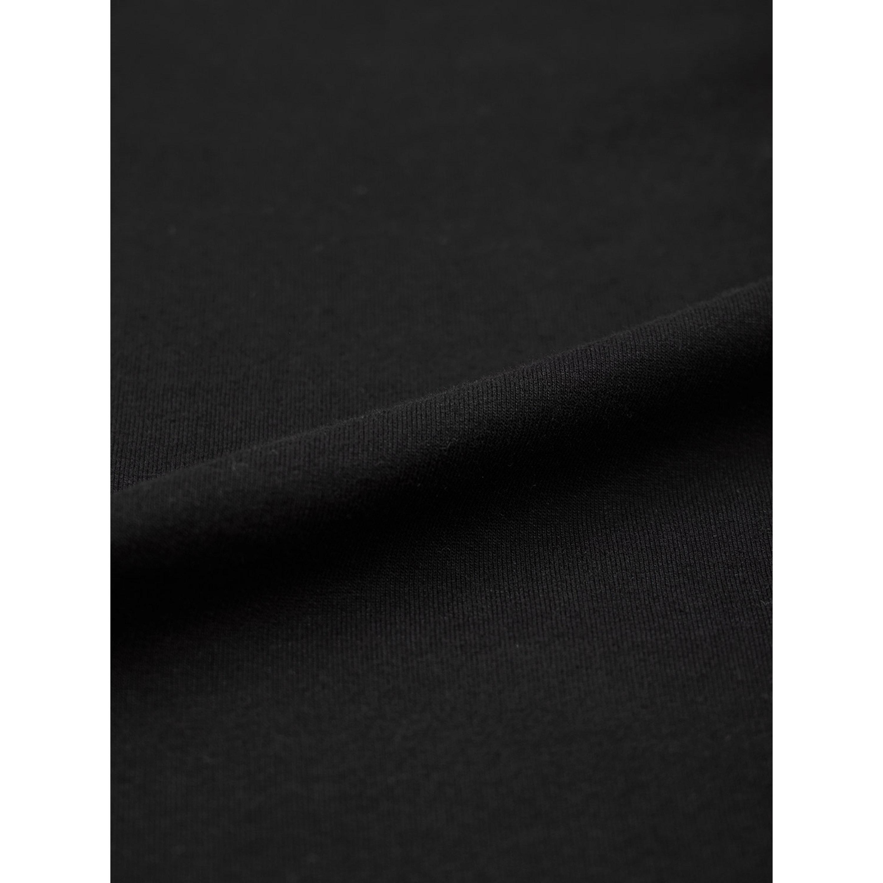The Souled Store X Styli Black Oversized Embroidered Cotton T-Shirt-men-clothing-tshirtsandpolos-tshirts-image-5
