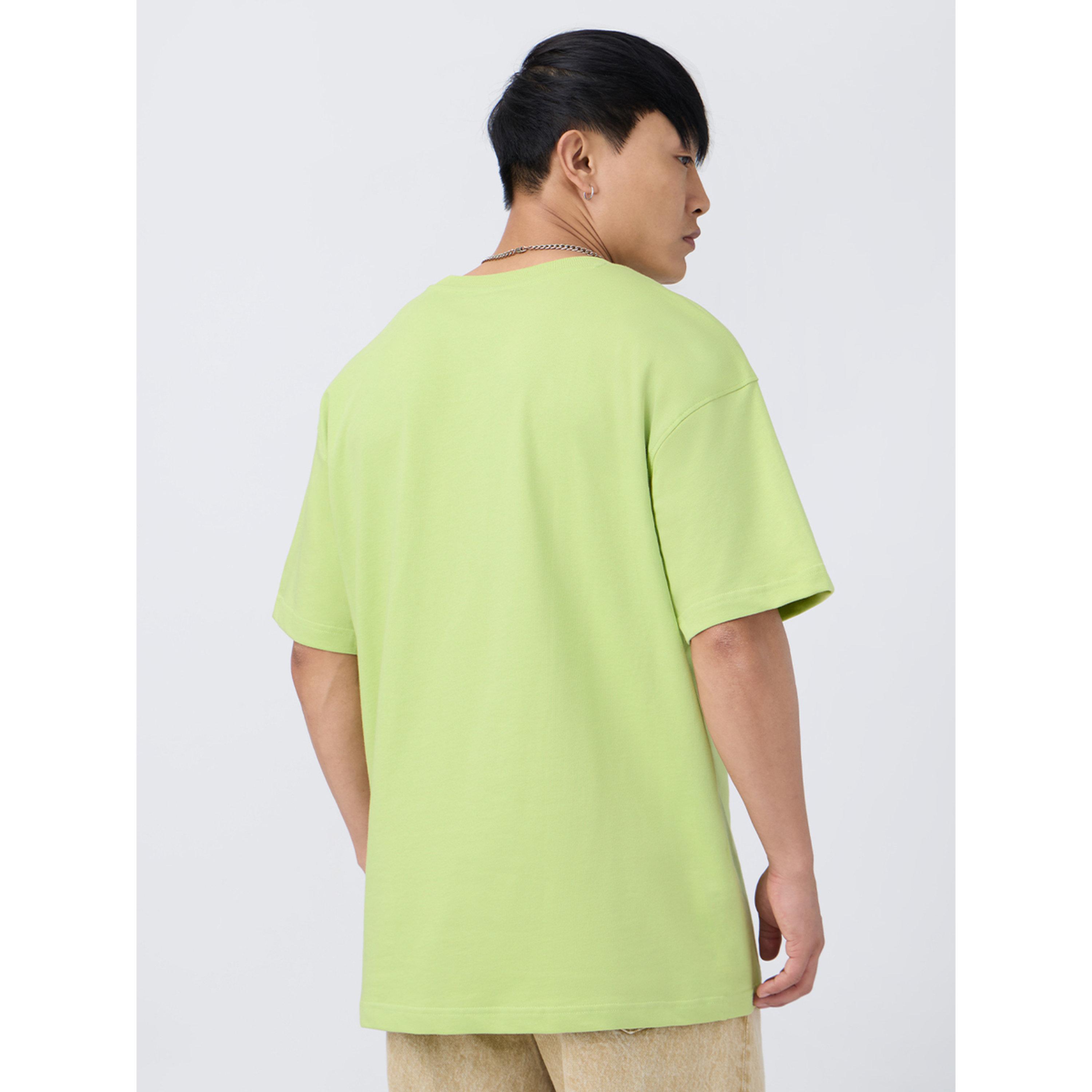 The Souled Store X Styli Men Oversized Neon Green T-Shirt-men-clothing-tshirtsandpolos-tshirts-image-3