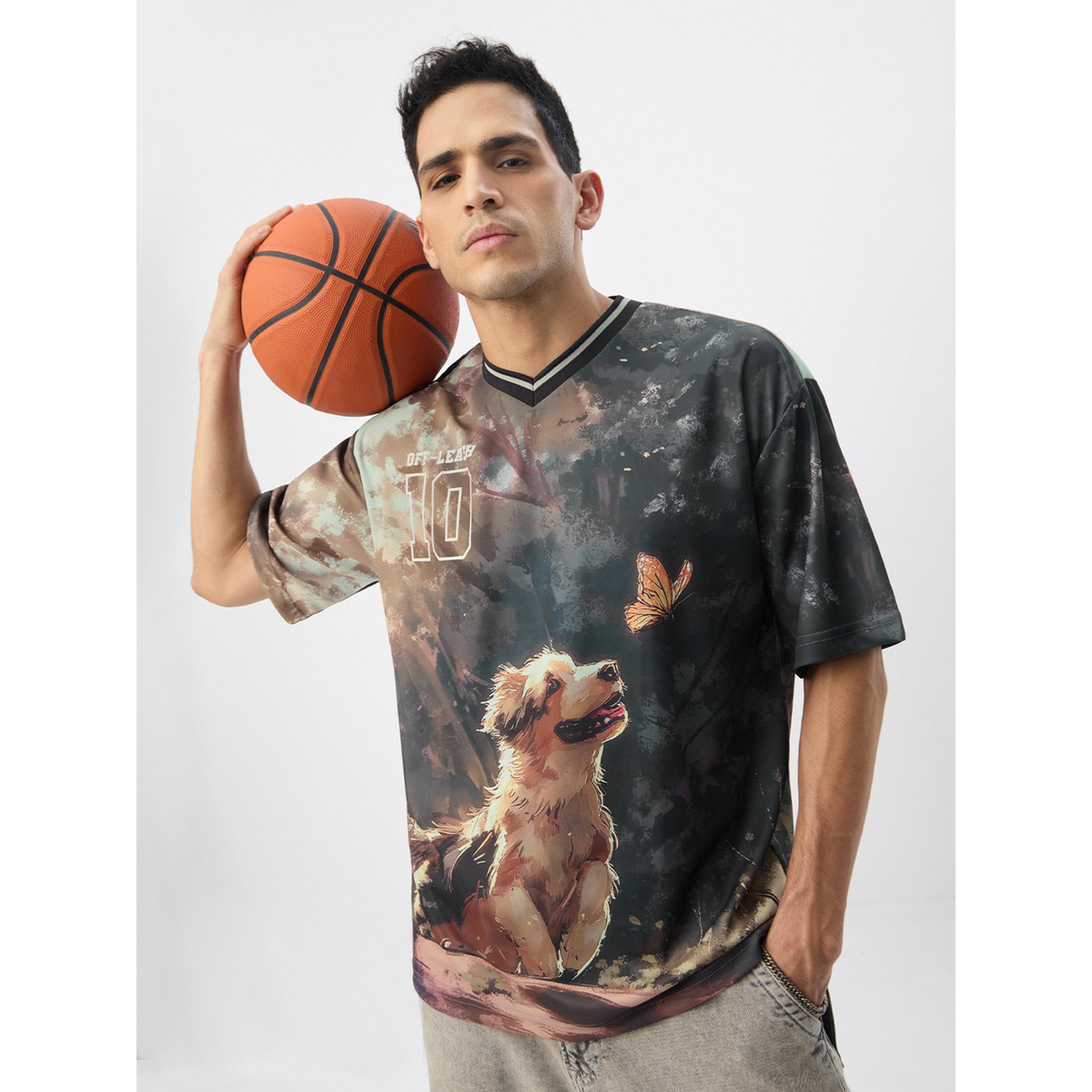 تيشيرت واسع بطبعة كلب-men-clothing-tshirtsandpolos-tshirts-image-3