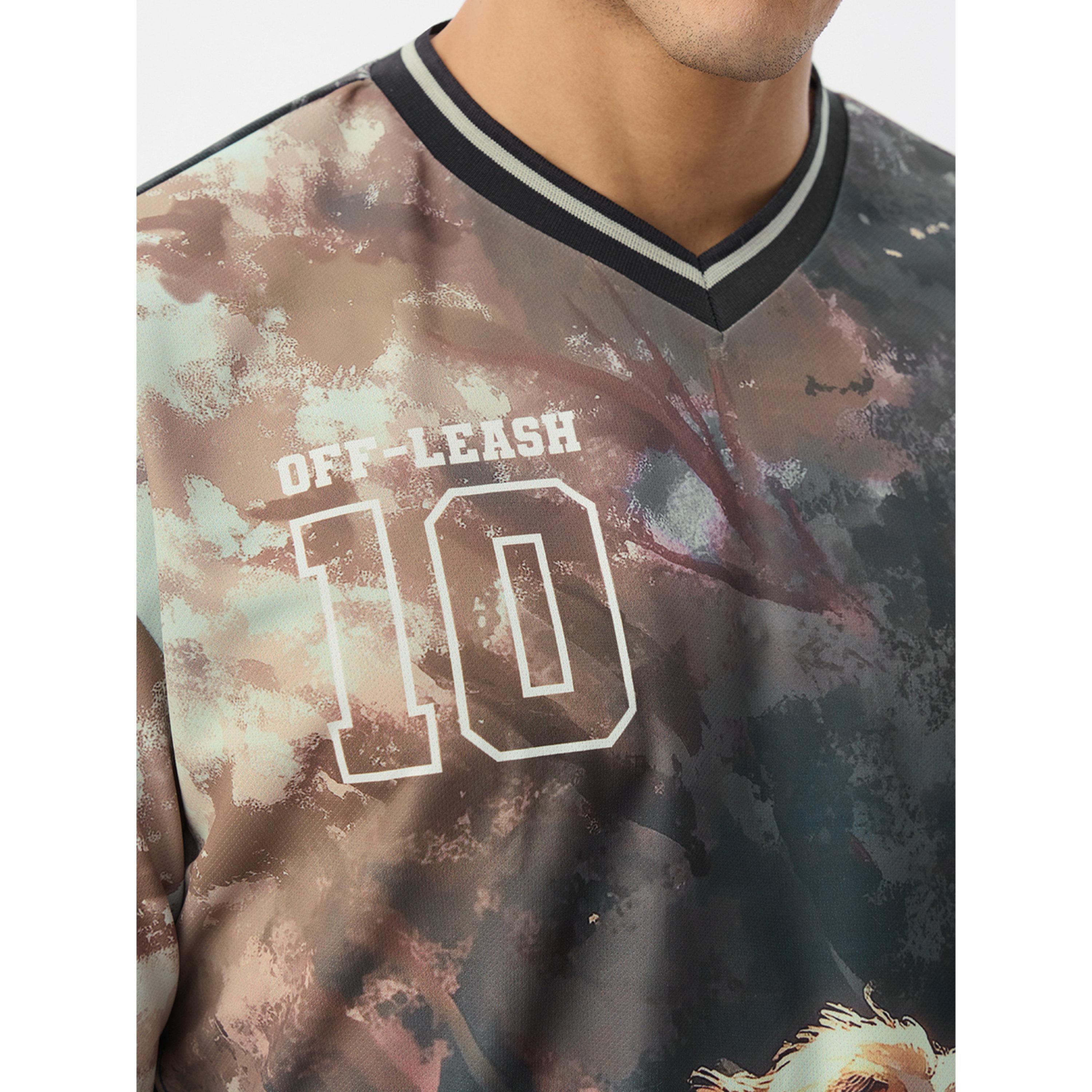 The Souled Store X Styli Men Dog Print V Neck Oversized T-Shirt-men-clothing-tshirtsandpolos-tshirts-image-5