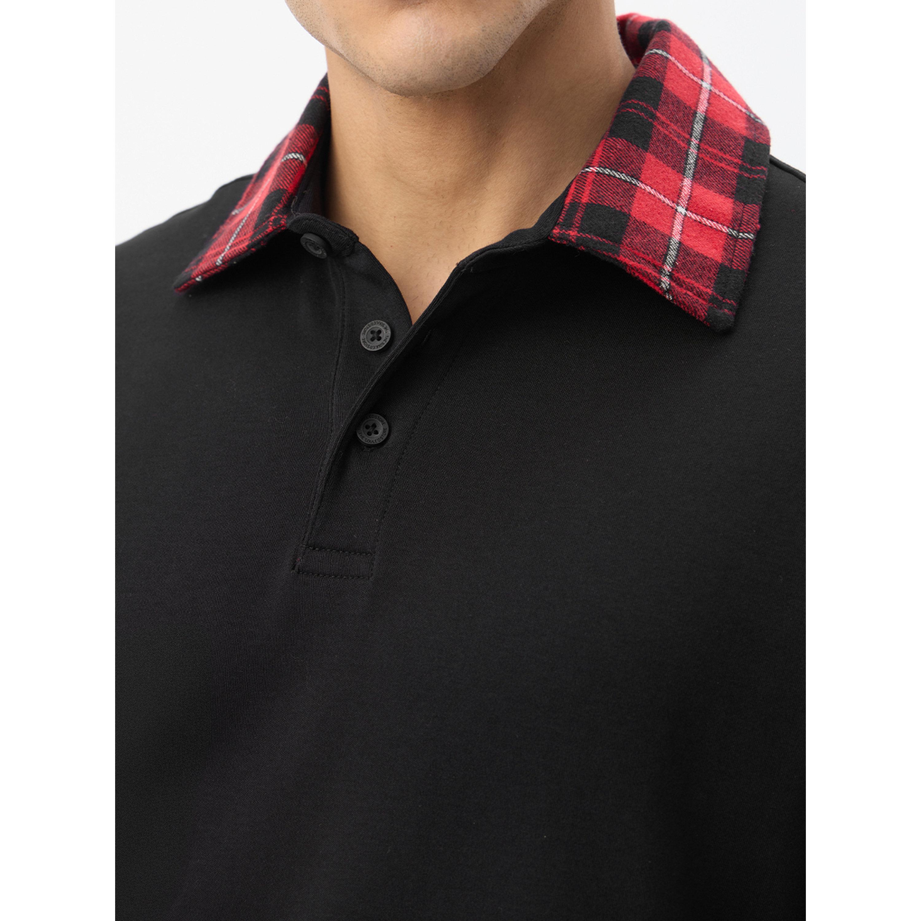 تيشيرت بولو قصة واسعة بياقة مربعات للرجال-men-clothing-tshirtsandpolos-polos-image-5