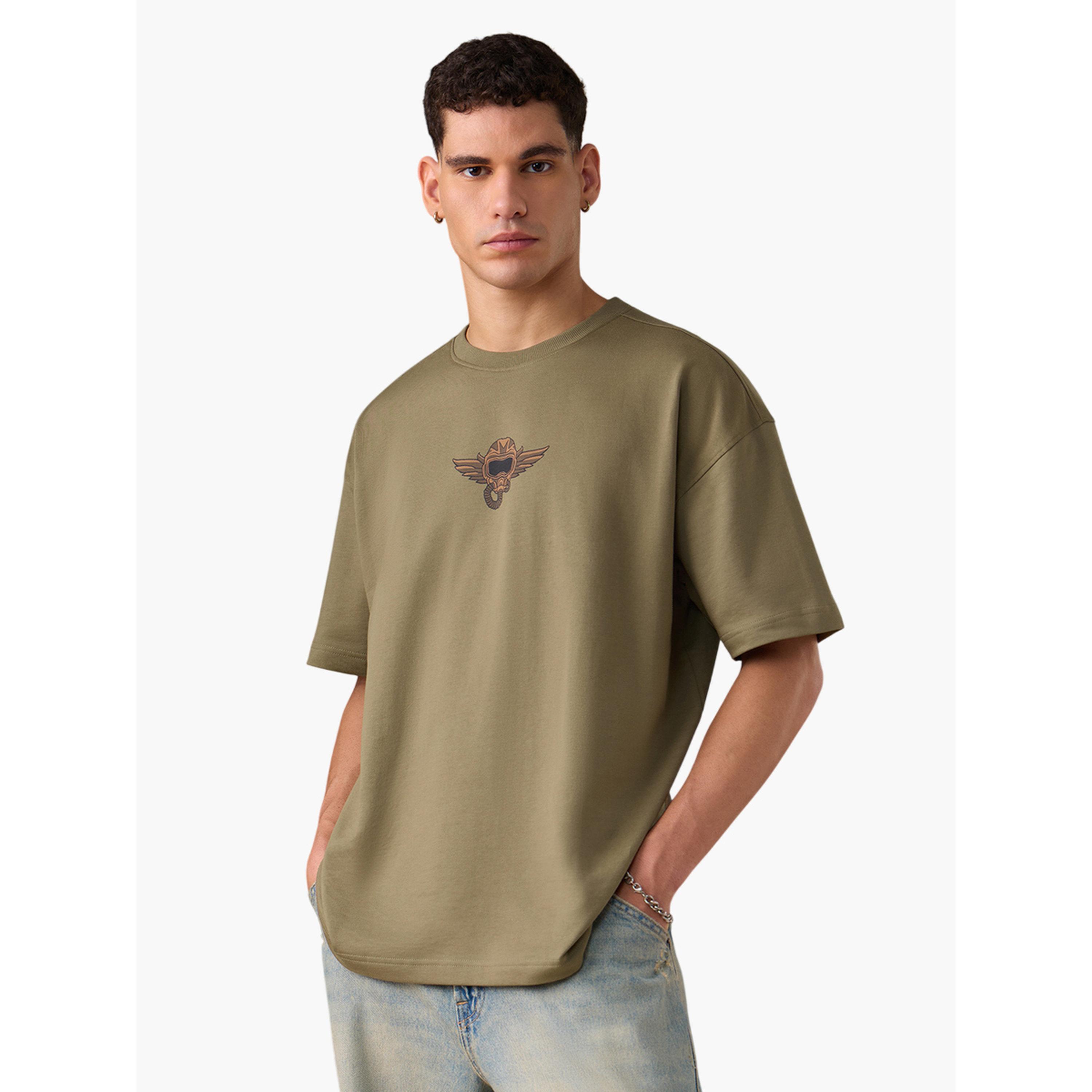 تيشيرت بقصة واسعة بطبعة جرافيك للرجال-men-clothing-tshirtsandpolos-tshirts-image-1