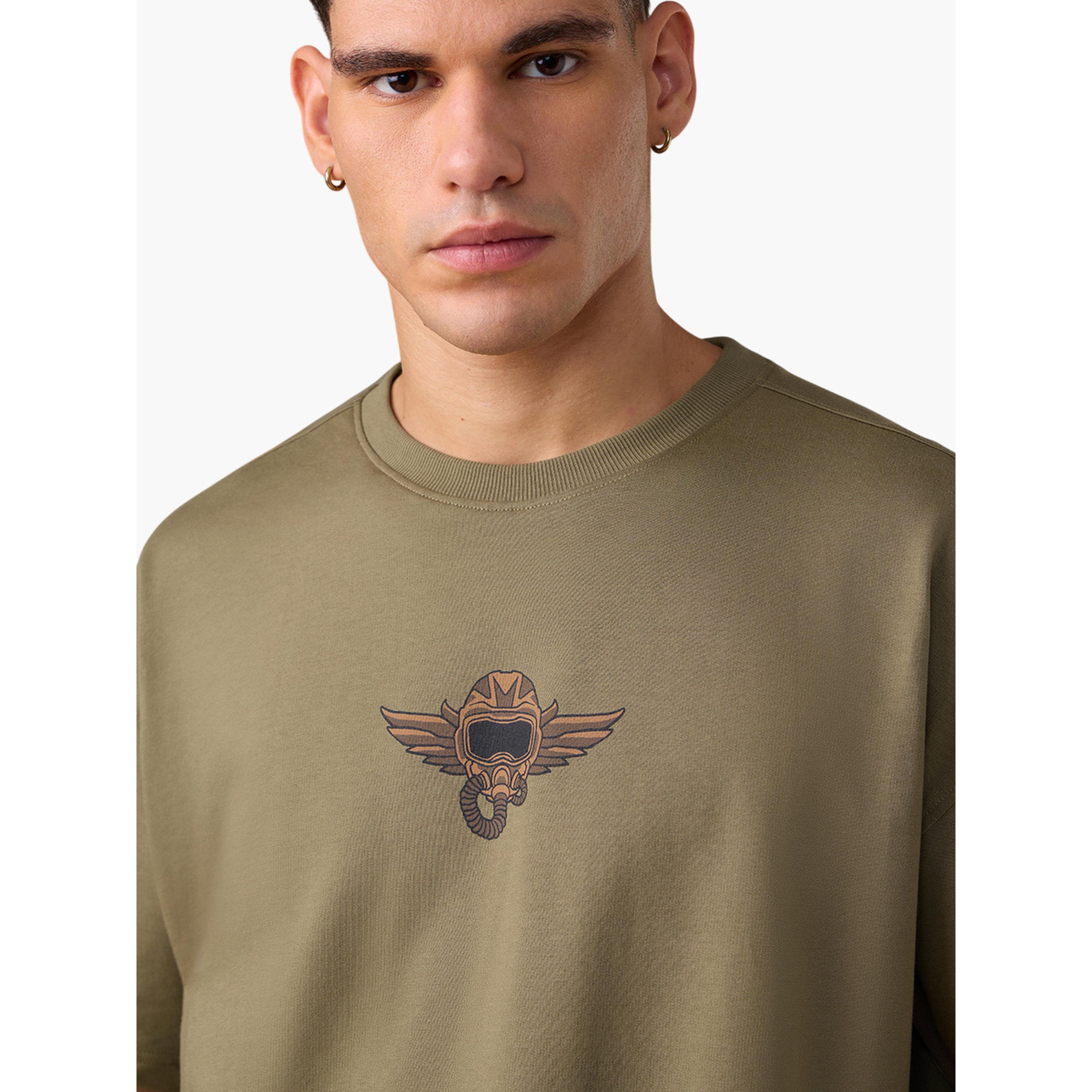 The Souled Store X Styli Men Green Graphic Oversized T-Shirt-men-clothing-tshirtsandpolos-tshirts-image-6