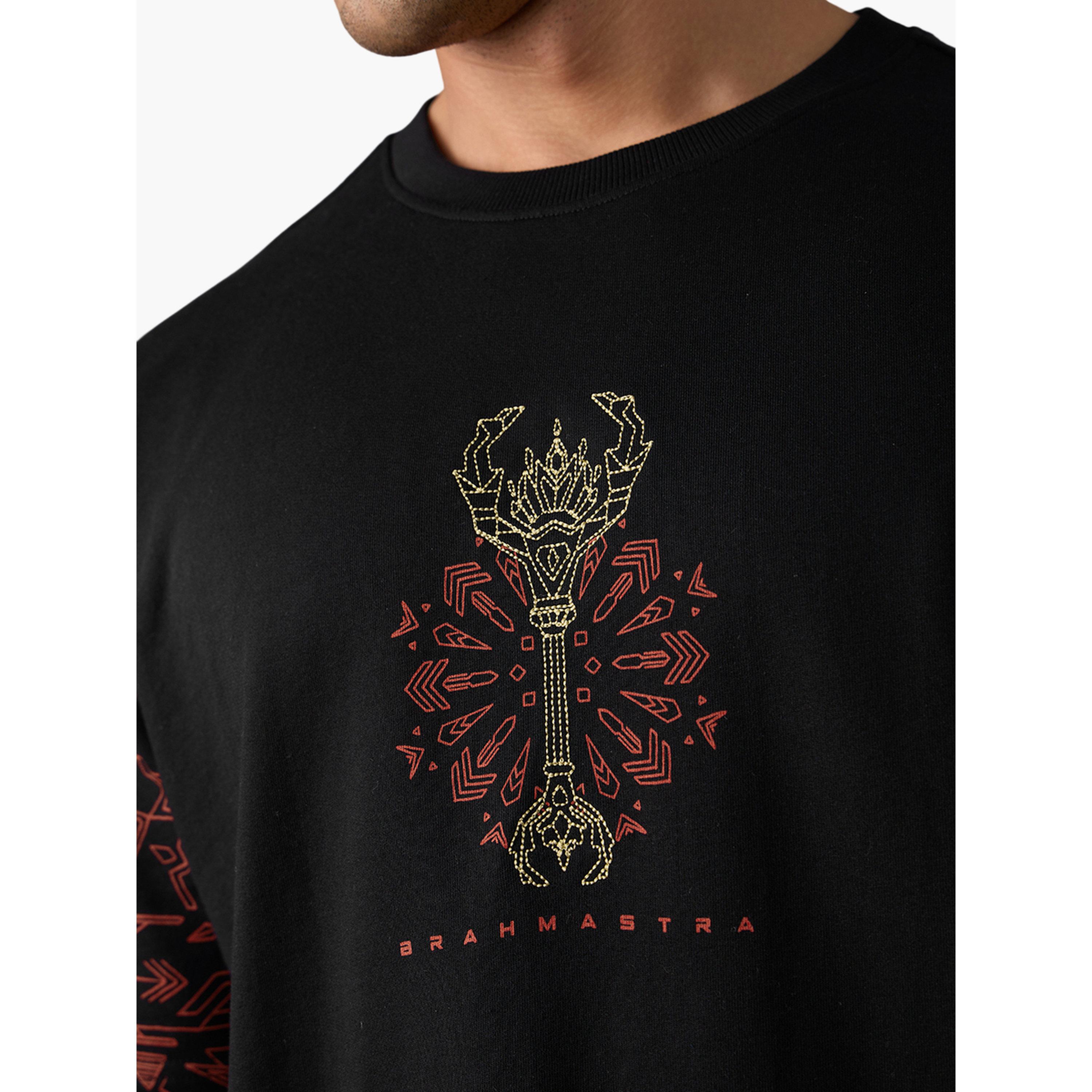 تيشيرت بقصة واسعة بطبعة جرافيك للرجال-men-clothing-tshirtsandpolos-tshirts-image-5
