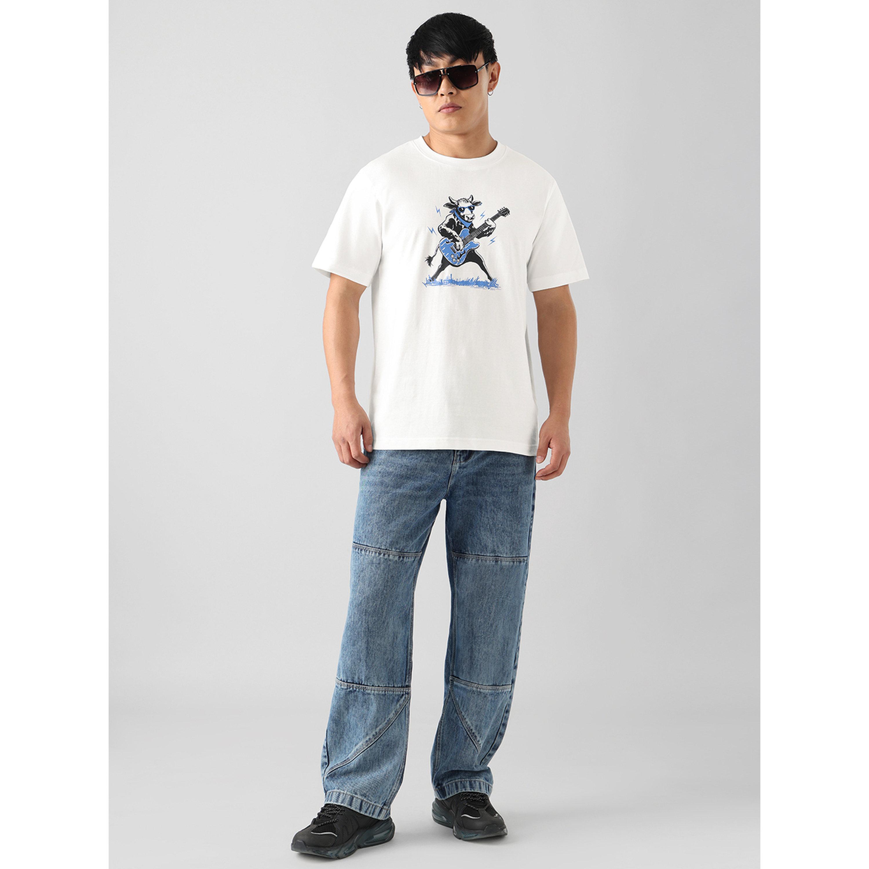 تيشيرت بقصة مريحة بطبعة جرافيك للرجال-men-clothing-tshirtsandpolos-tshirts-image-2