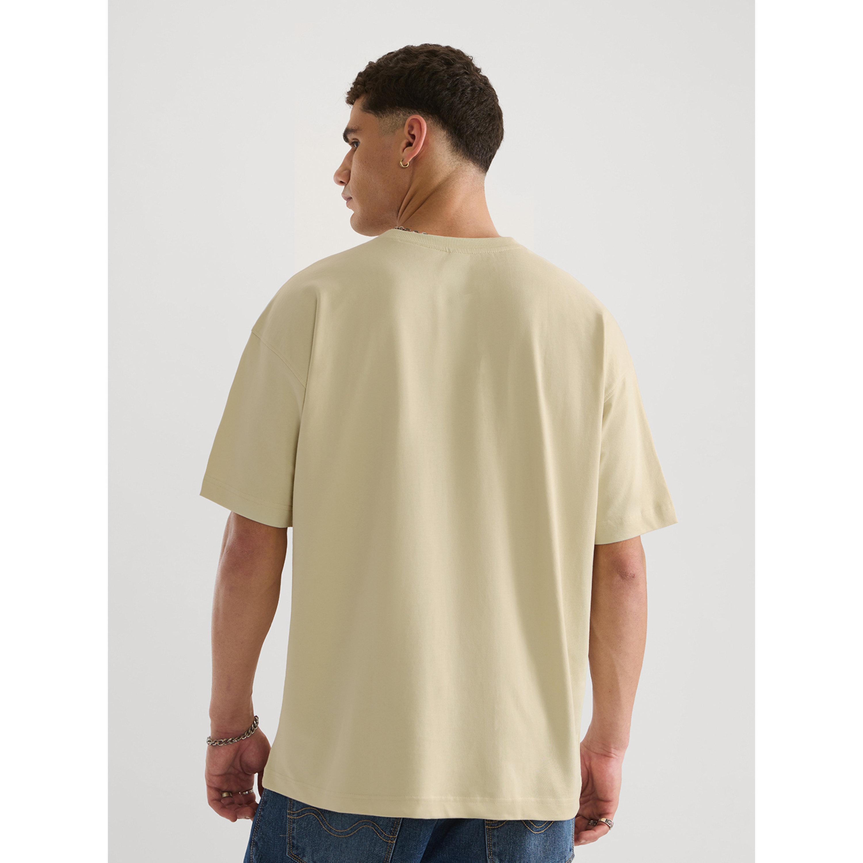 The Souled Store X Styli Men Beige Oversized T-Shirt-men-clothing-tshirtsandpolos-tshirts-image-3