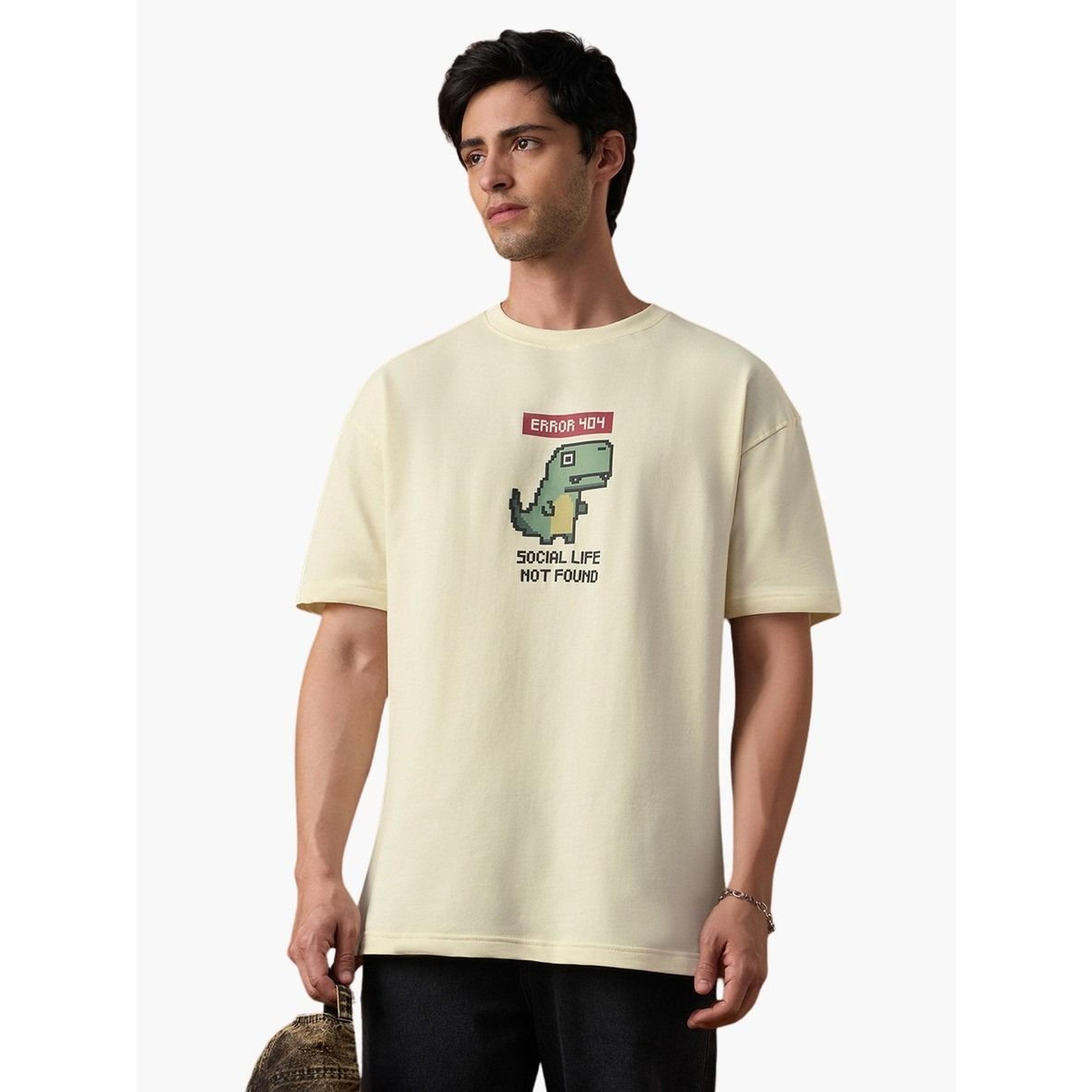 The Souled Store X Styli Cream Graphic Print Oversized T-Shirt-men-clothing-tshirtsandpolos-tshirts-image-1
