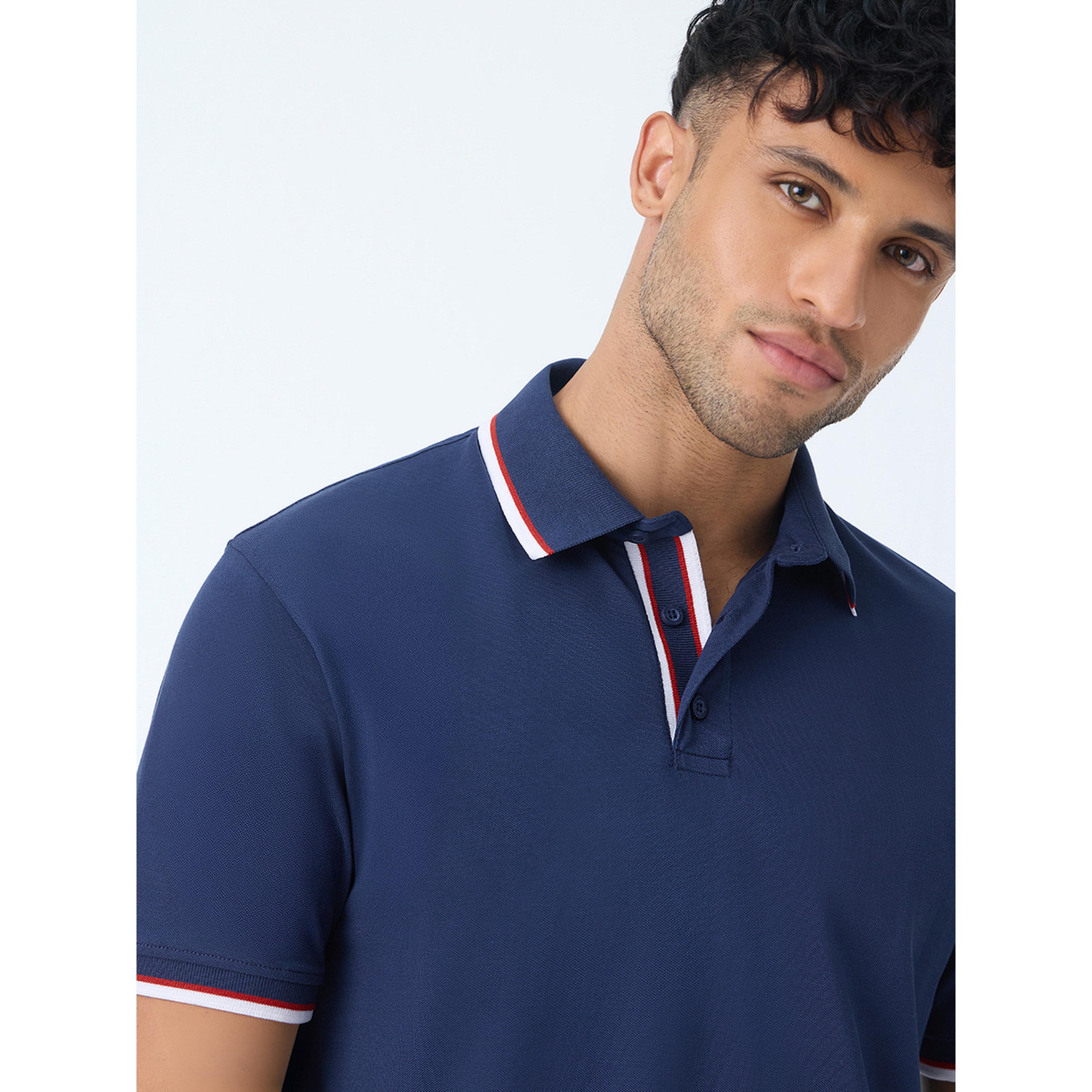 قميص بولو قطن بحواف مربعات-men-clothing-tshirtsandpolos-polos-image-5