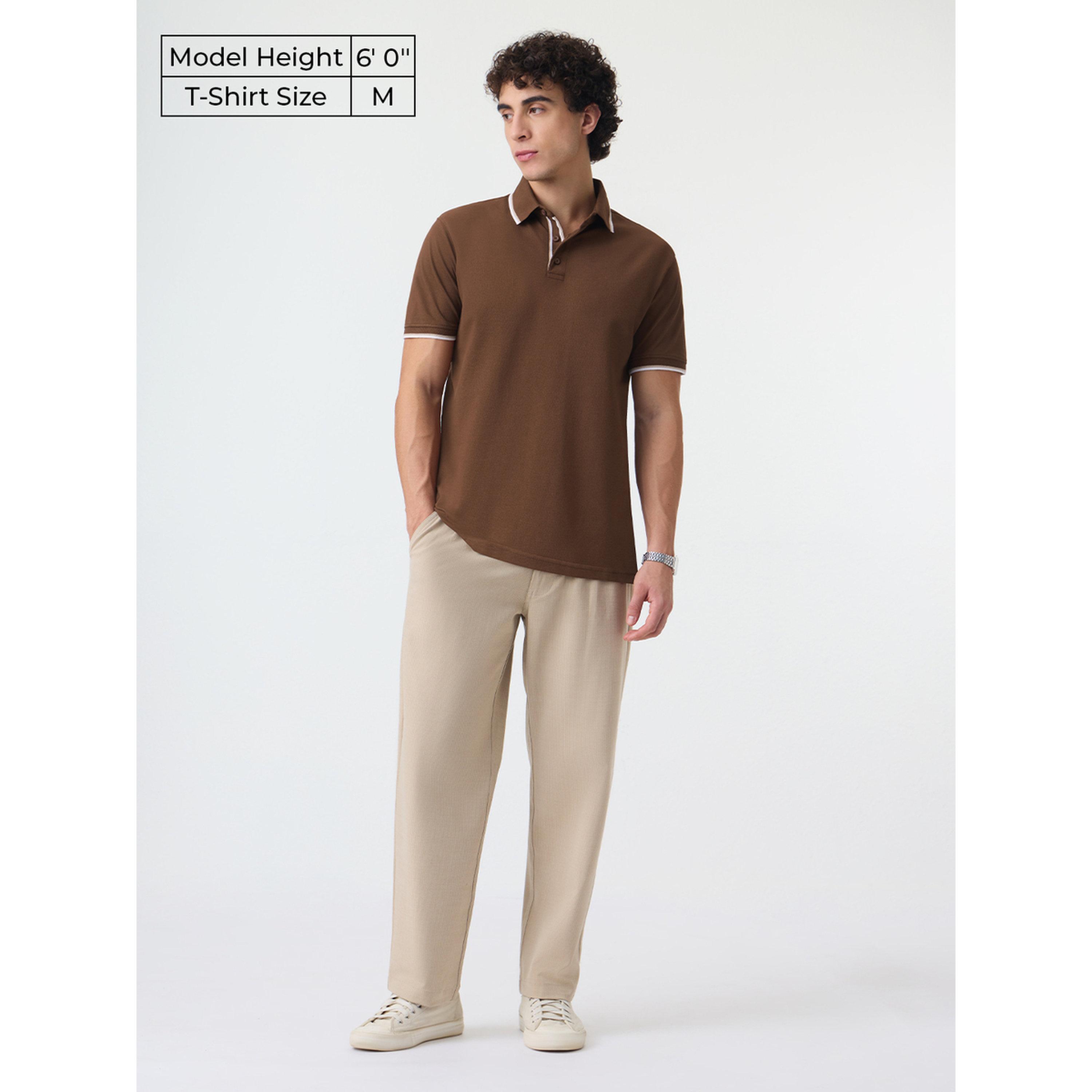 تيشيرت بولو بيكيه بلون سادة للرجال-men-clothing-tshirtsandpolos-polos-image-2