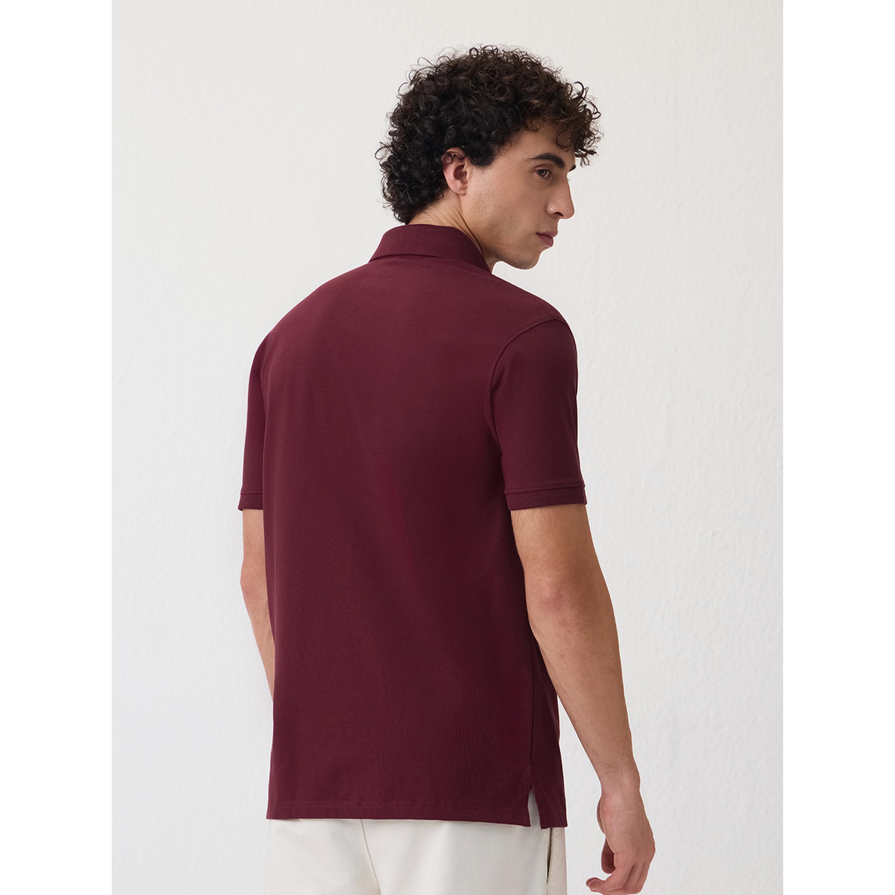تيشيرت بولو بيكيه بلون سادة للرجال-men-clothing-tshirtsandpolos-polos-image-4