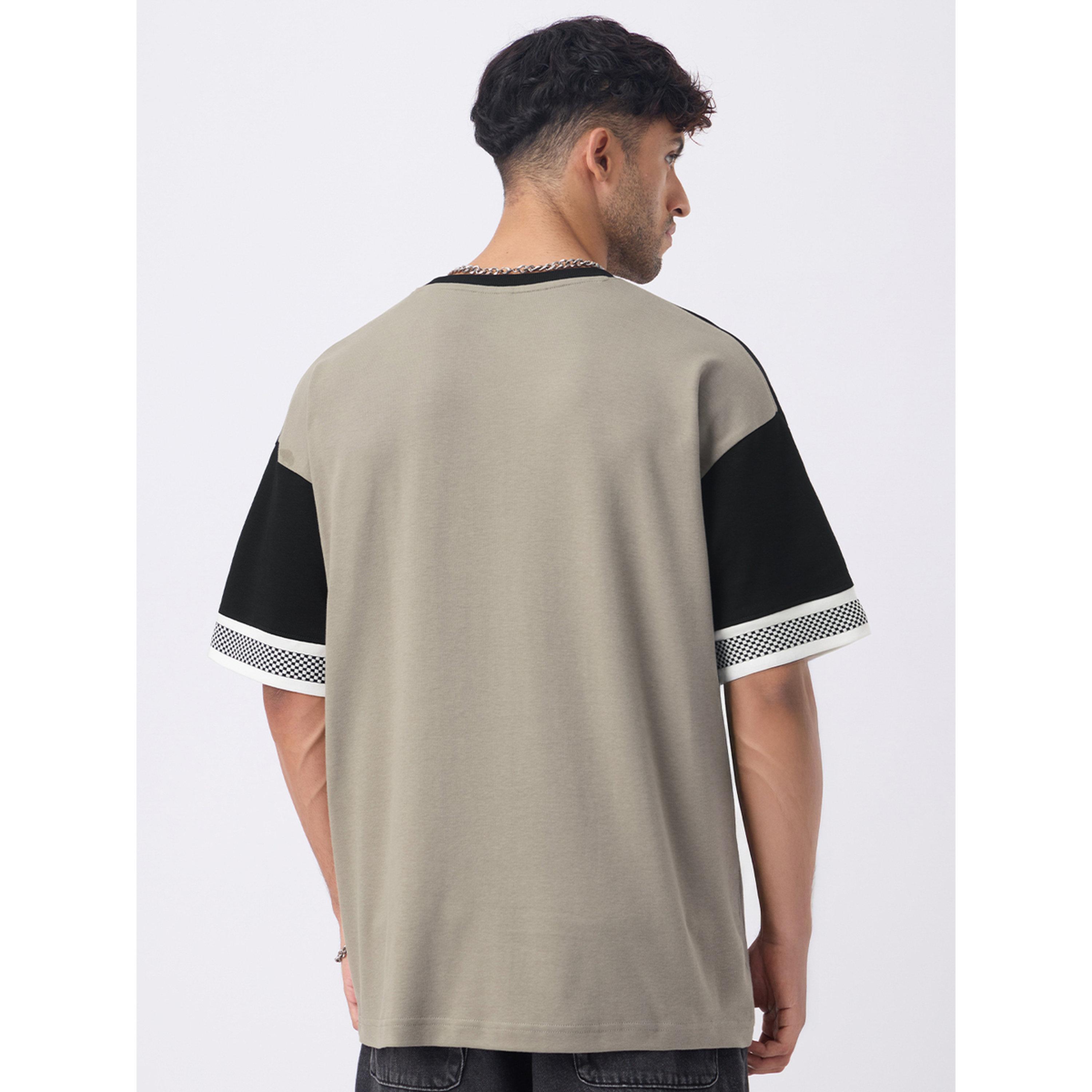 The Souled Store X Styli Grey Oversized Round Neck Cotton T-Shirt-men-clothing-tshirtsandpolos-tshirts-image-3