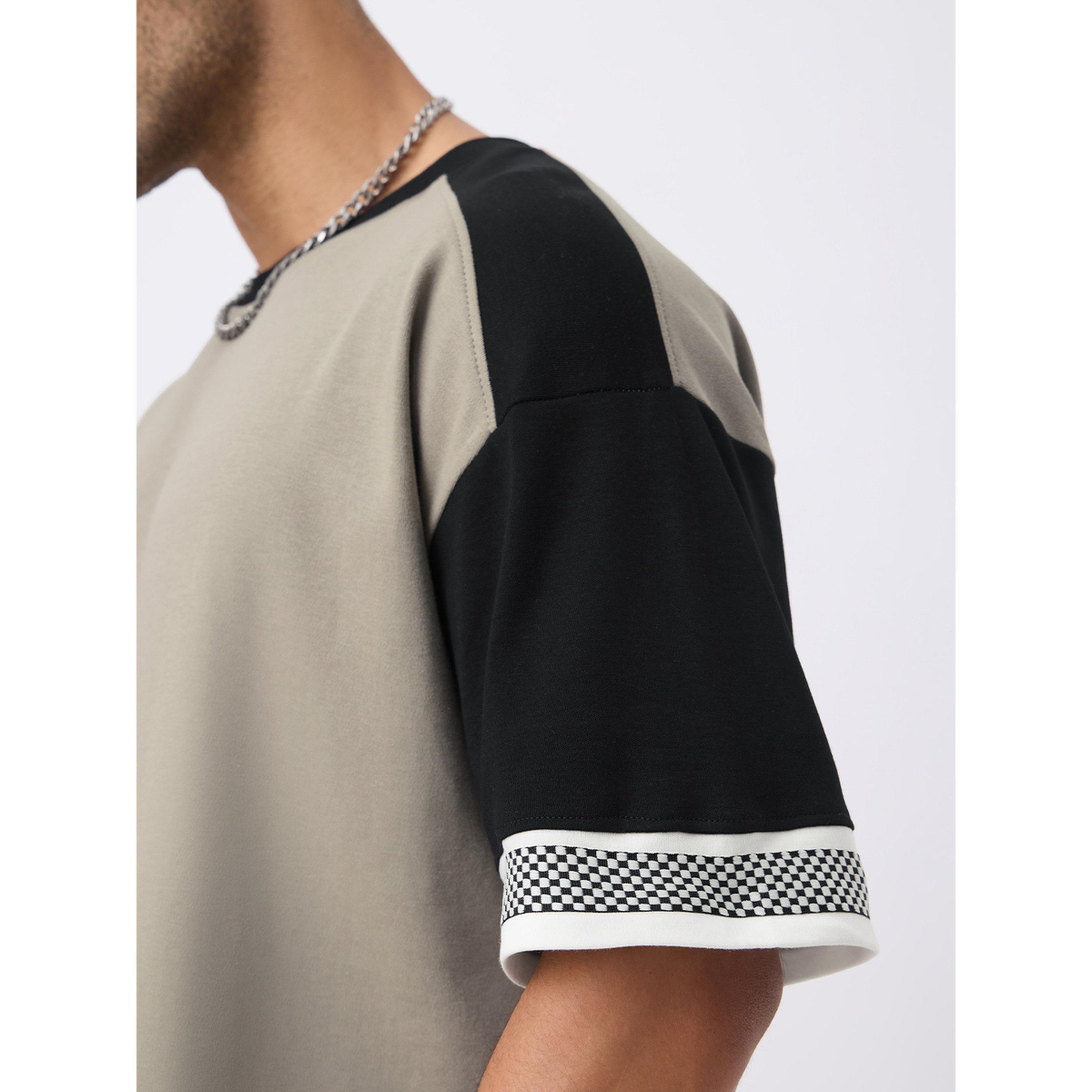 The Souled Store X Styli Grey Oversized Round Neck Cotton T-Shirt-men-clothing-tshirtsandpolos-tshirts-image-6