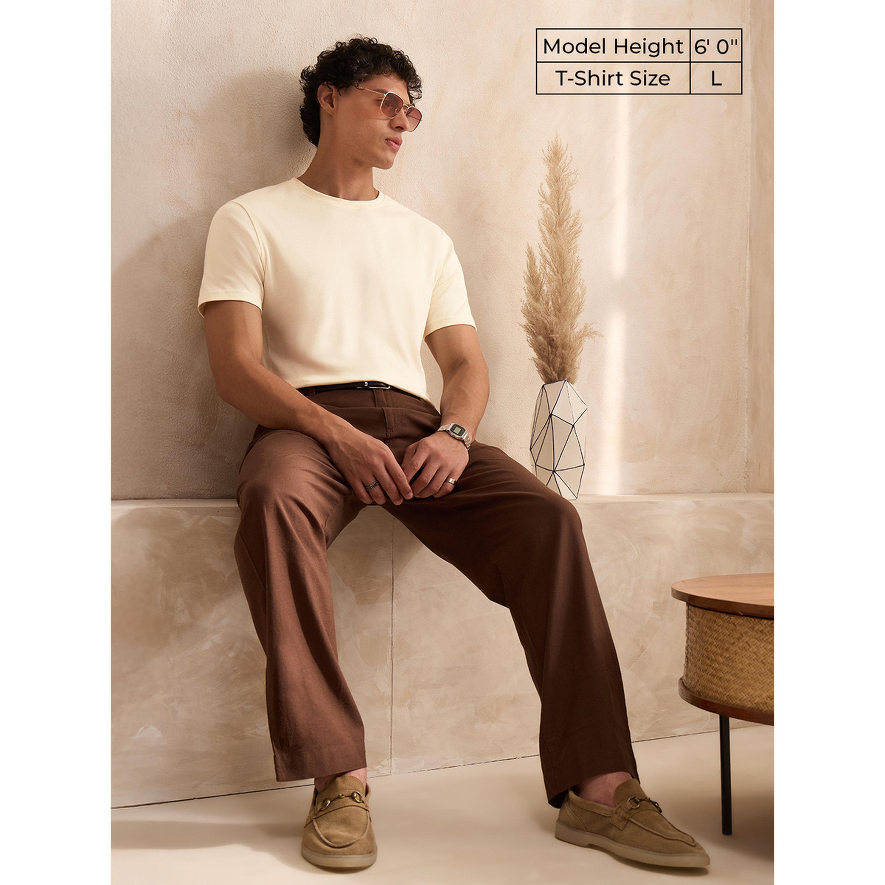 The Souled Store X Styli Men Off-White Supima Cotton T-Shirt-men-clothing-tshirtsandpolos-tshirts-image-2
