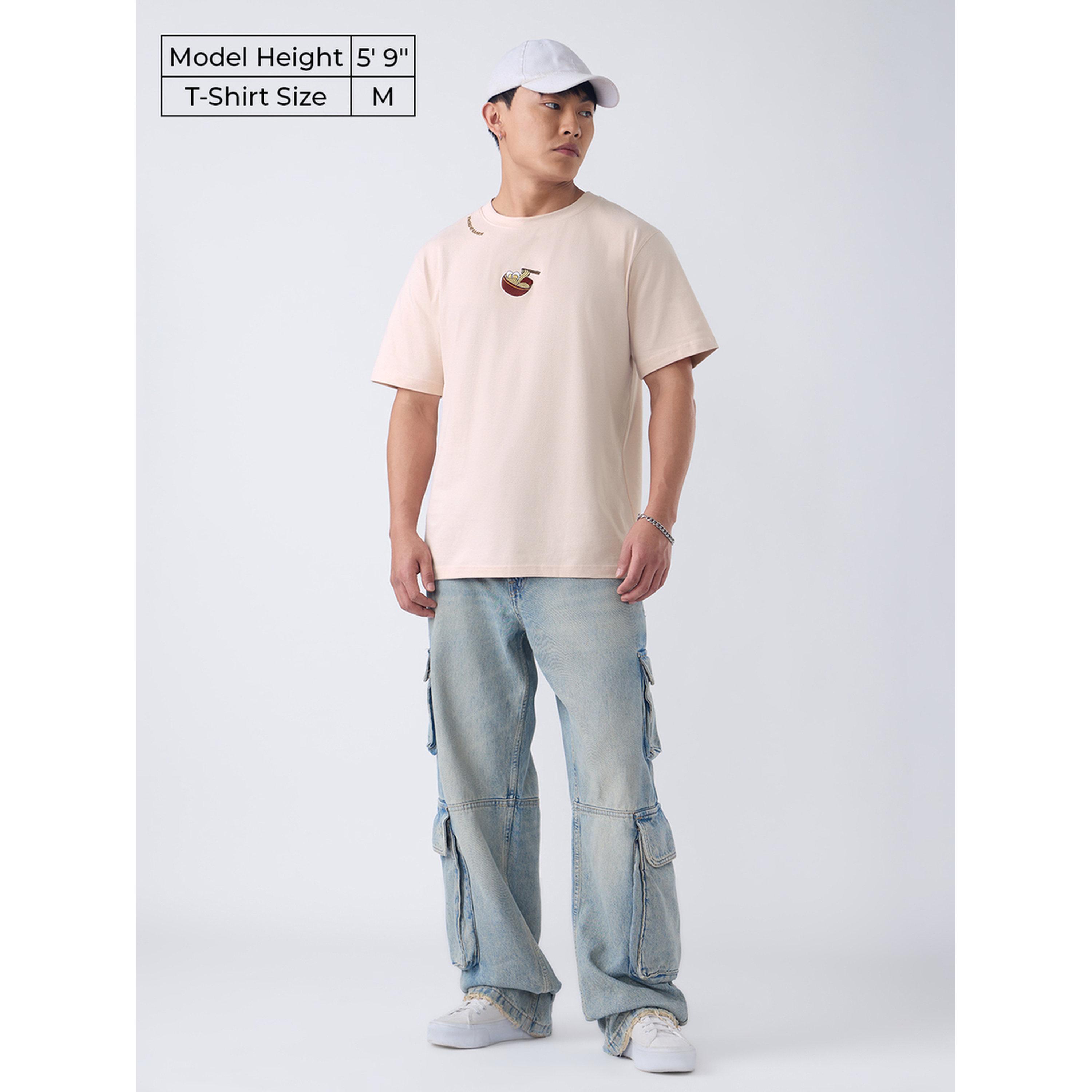 تيشيرت بقصة مريحة وأكمام قصيرة-men-clothing-tshirtsandpolos-tshirts-image-2
