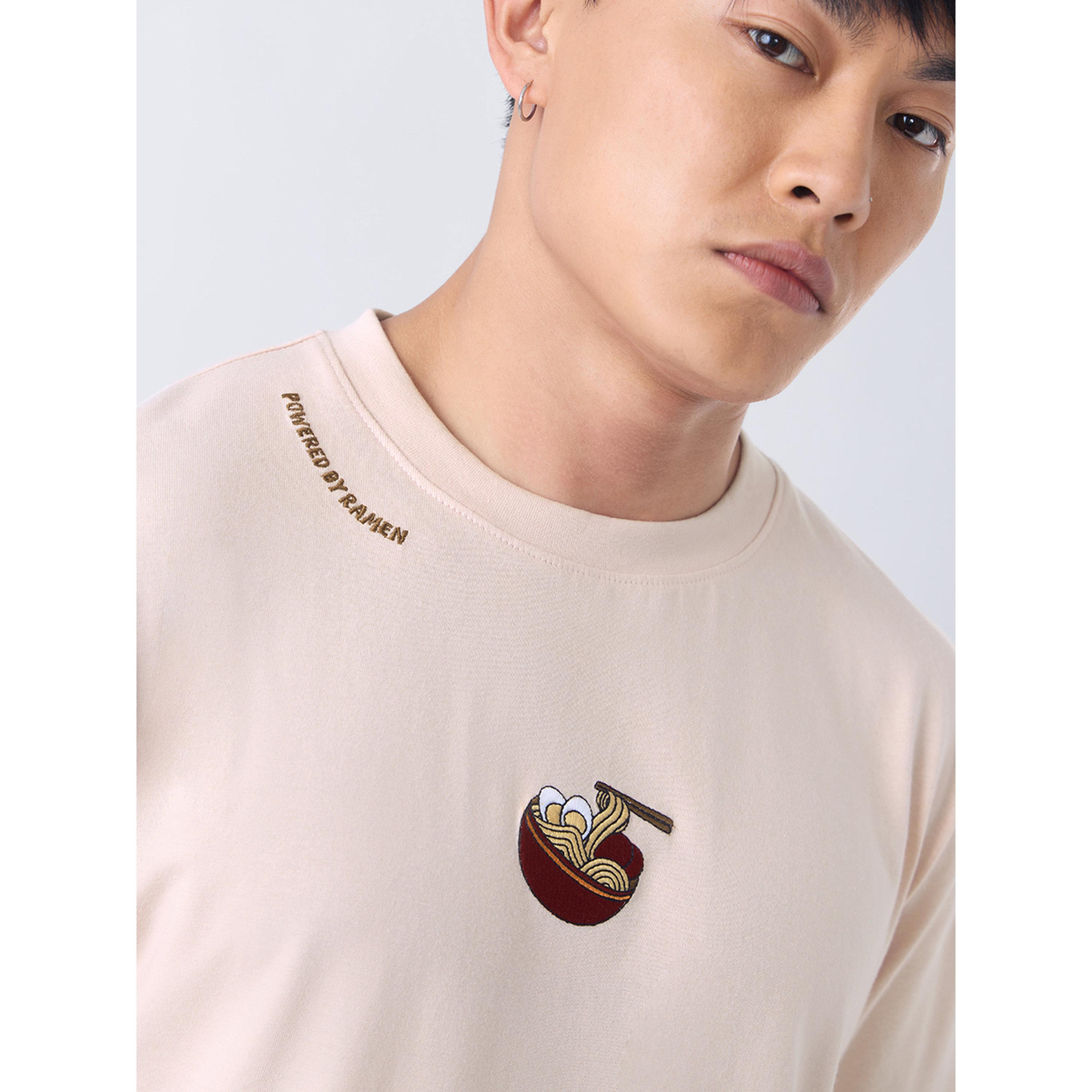 The Souled Store X Styli Men Beige Ramen Relaxed Fit T-Shirt-men-clothing-tshirtsandpolos-tshirts-image-5