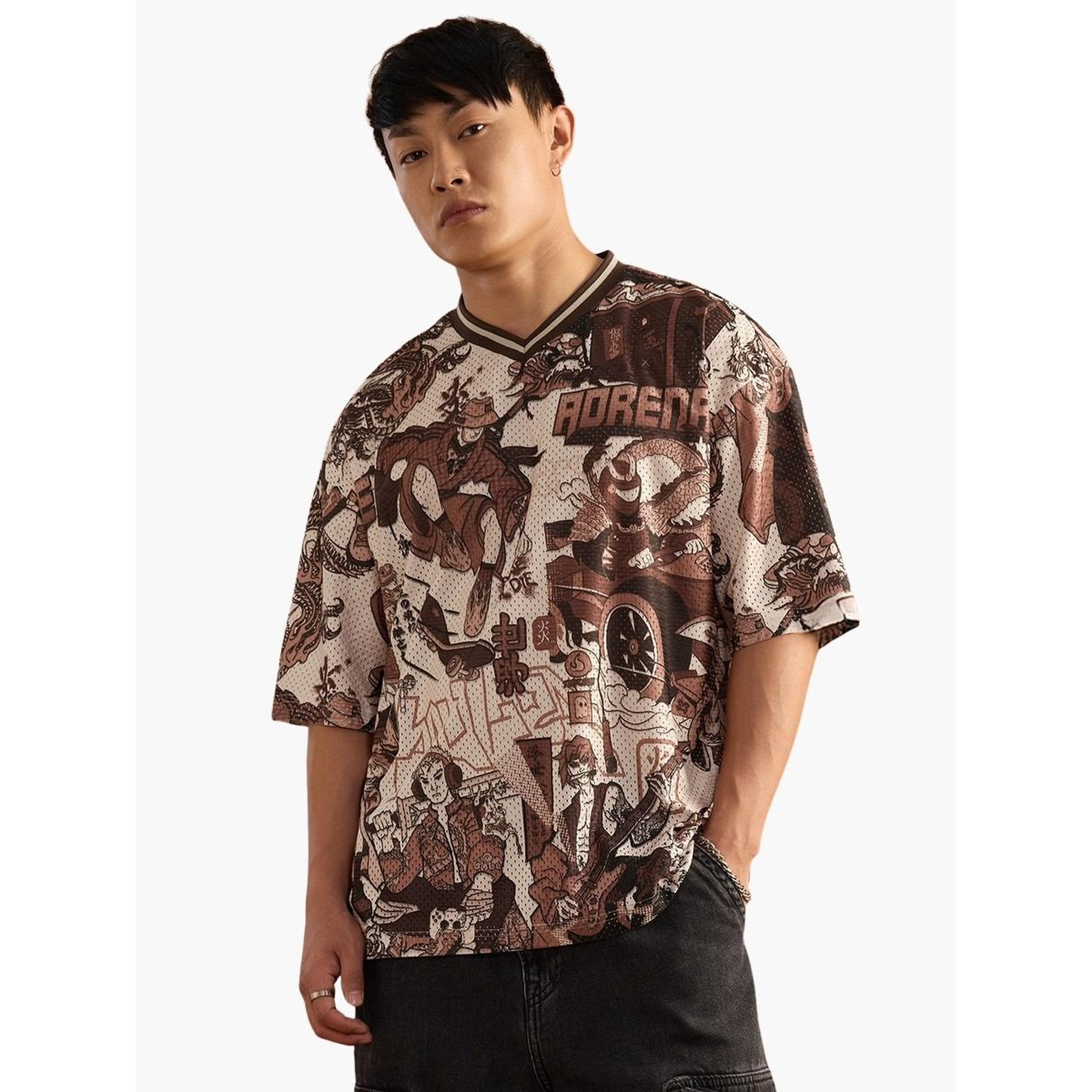 تيشيرت جيرسي بتصميم جرافيك مقاس كبير-men-clothing-tshirtsandpolos-tshirts-image-1