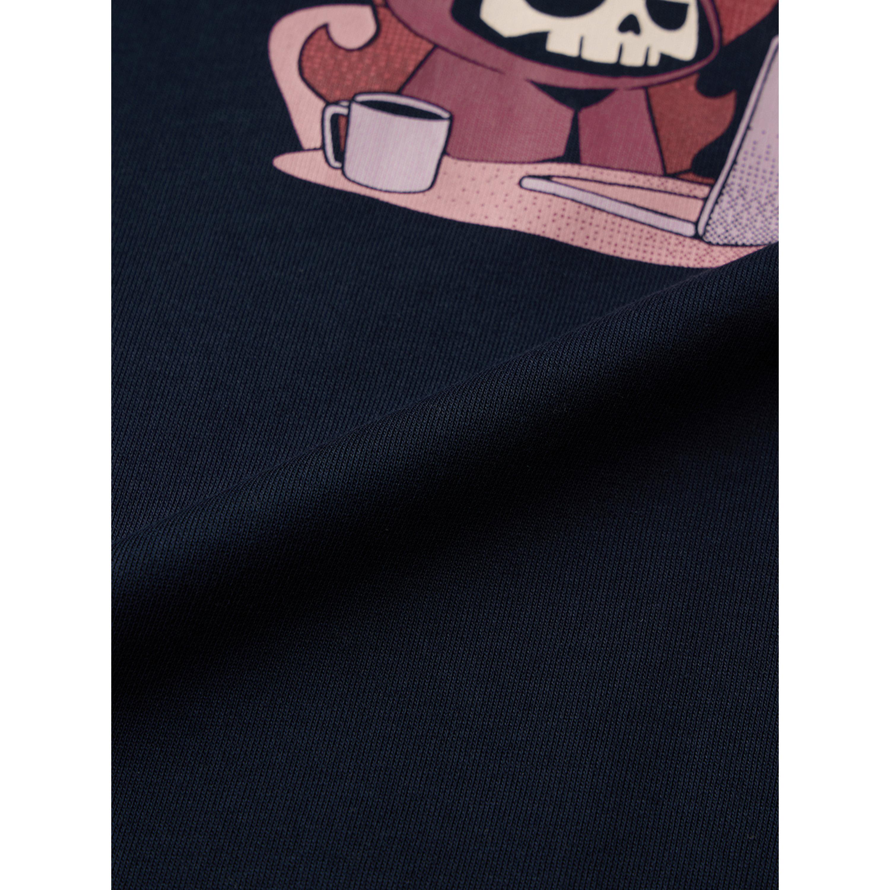 The Souled Store X Styli Men Navy Oversized Ghost Writer T-Shirt-men-clothing-tshirtsandpolos-tshirts-image-5