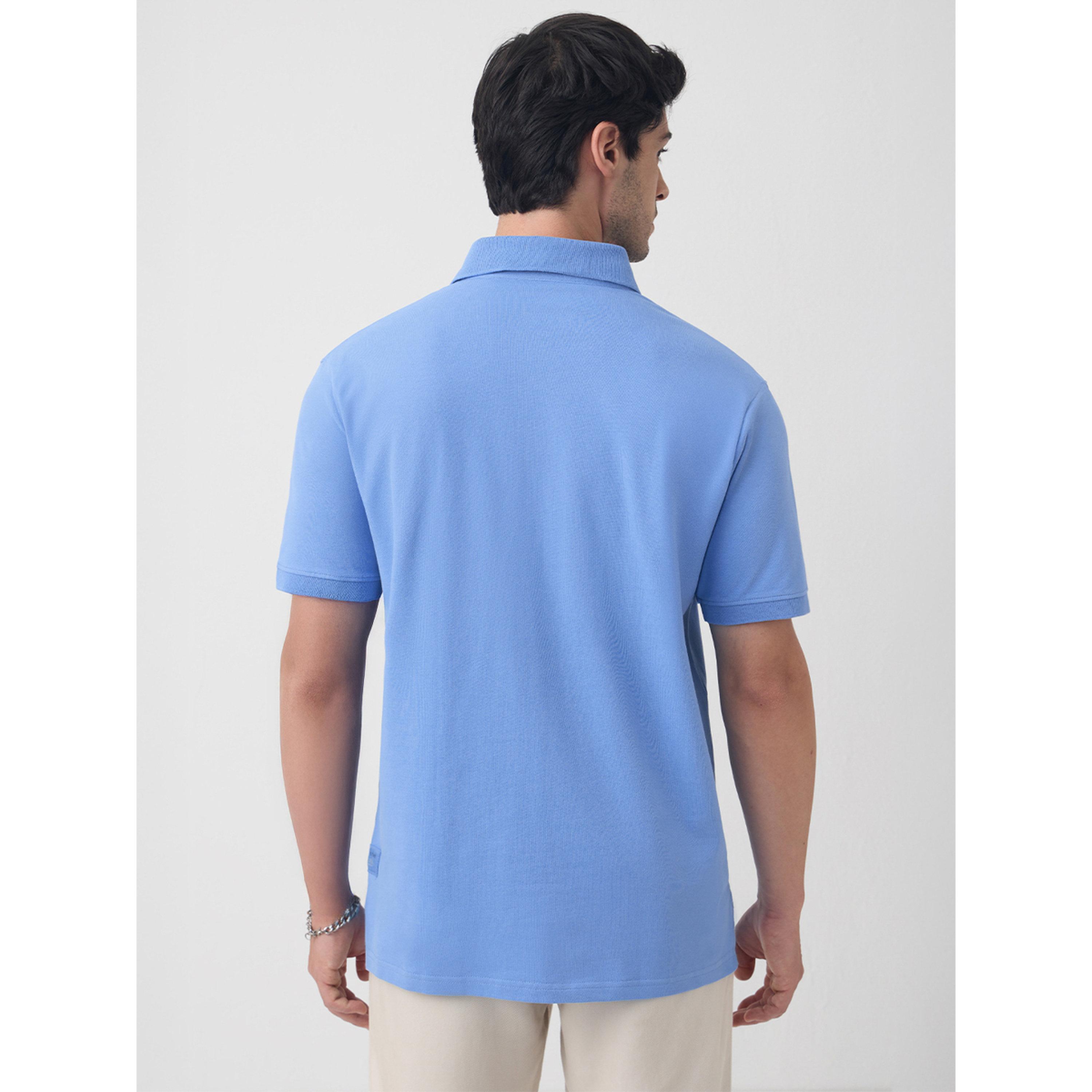 قميص بولو بأكمام قصيرة بمزيج القطن-men-clothing-tshirtsandpolos-polos-image-3