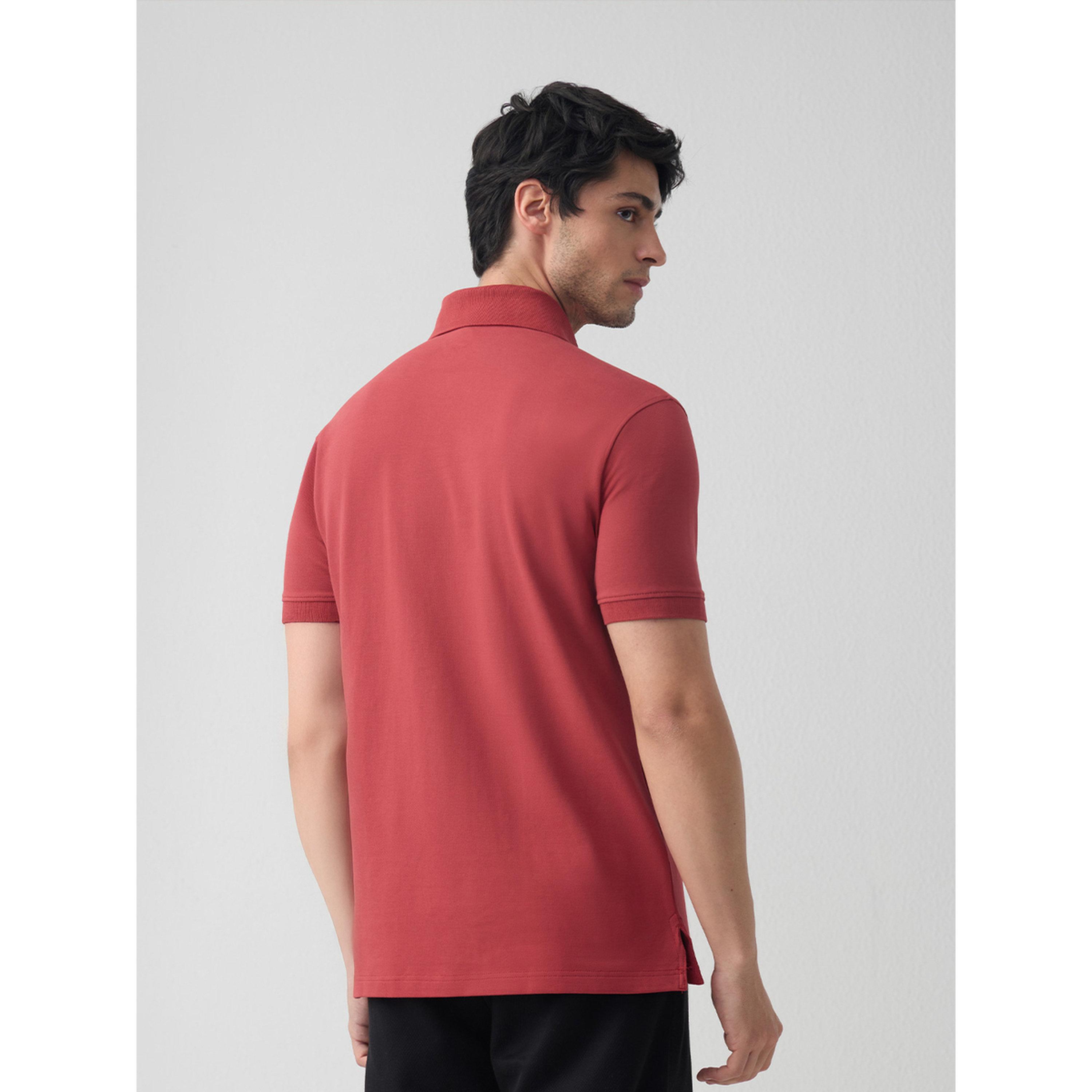 قميص بولو بأكمام قصيرة بمزيج القطن-men-clothing-tshirtsandpolos-polos-image-3