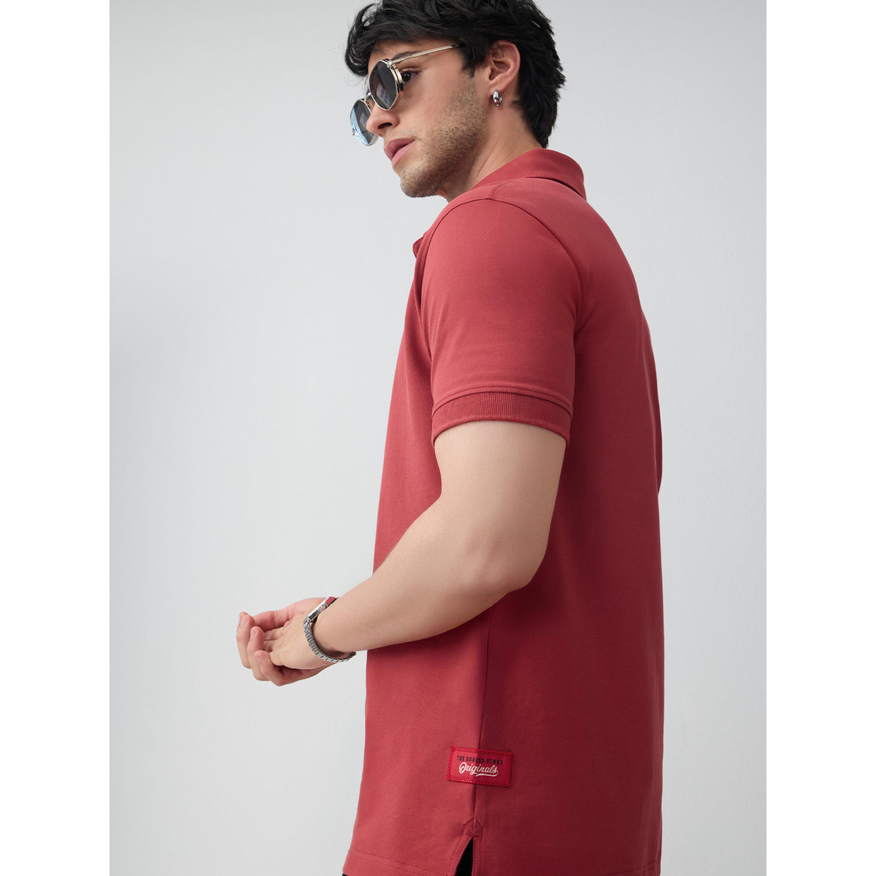 قميص بولو بأكمام قصيرة بمزيج القطن-men-clothing-tshirtsandpolos-polos-image-5