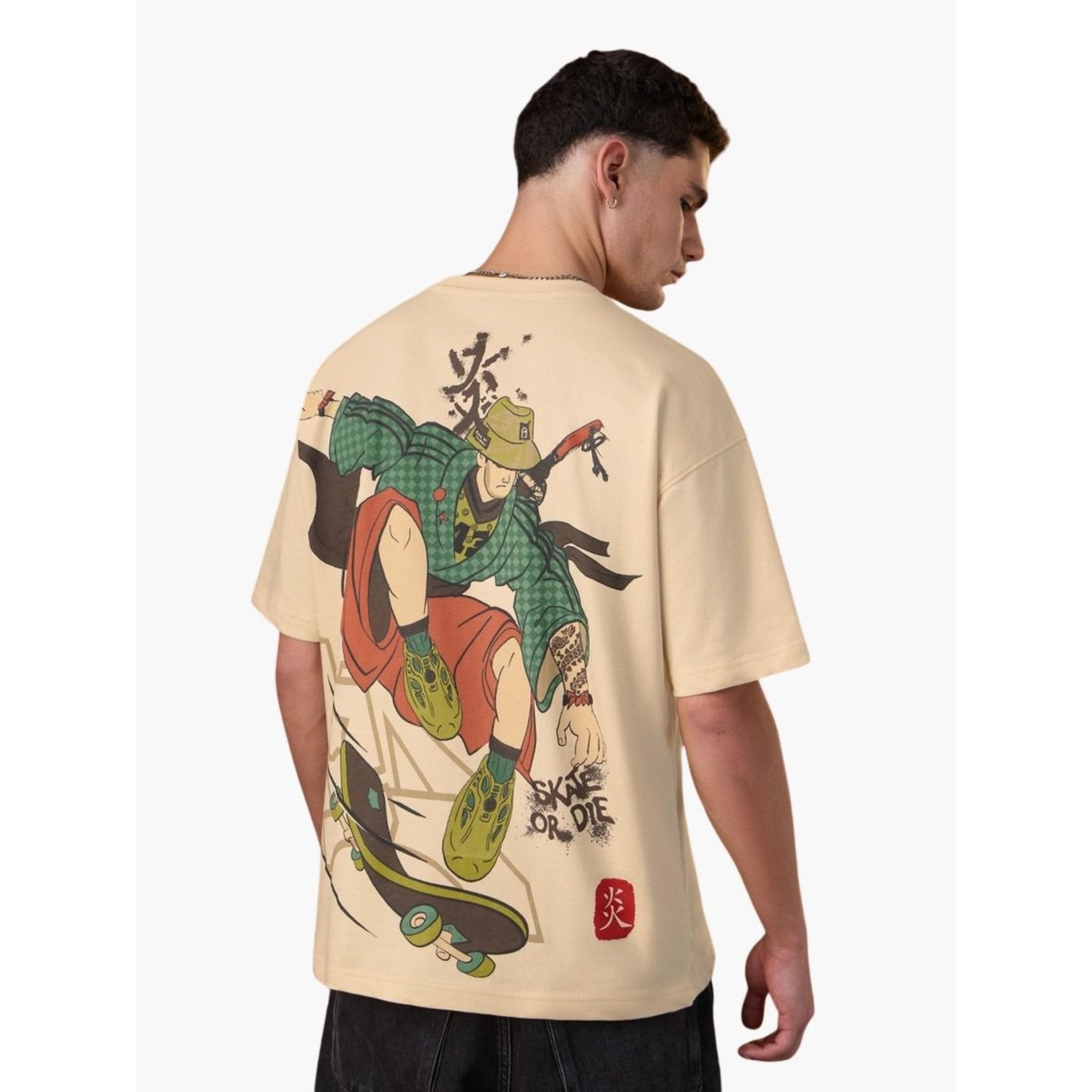 تيشيرت مقاس كبير بطبعة سكيتر للرجال-men-clothing-tshirtsandpolos-tshirts-image-3