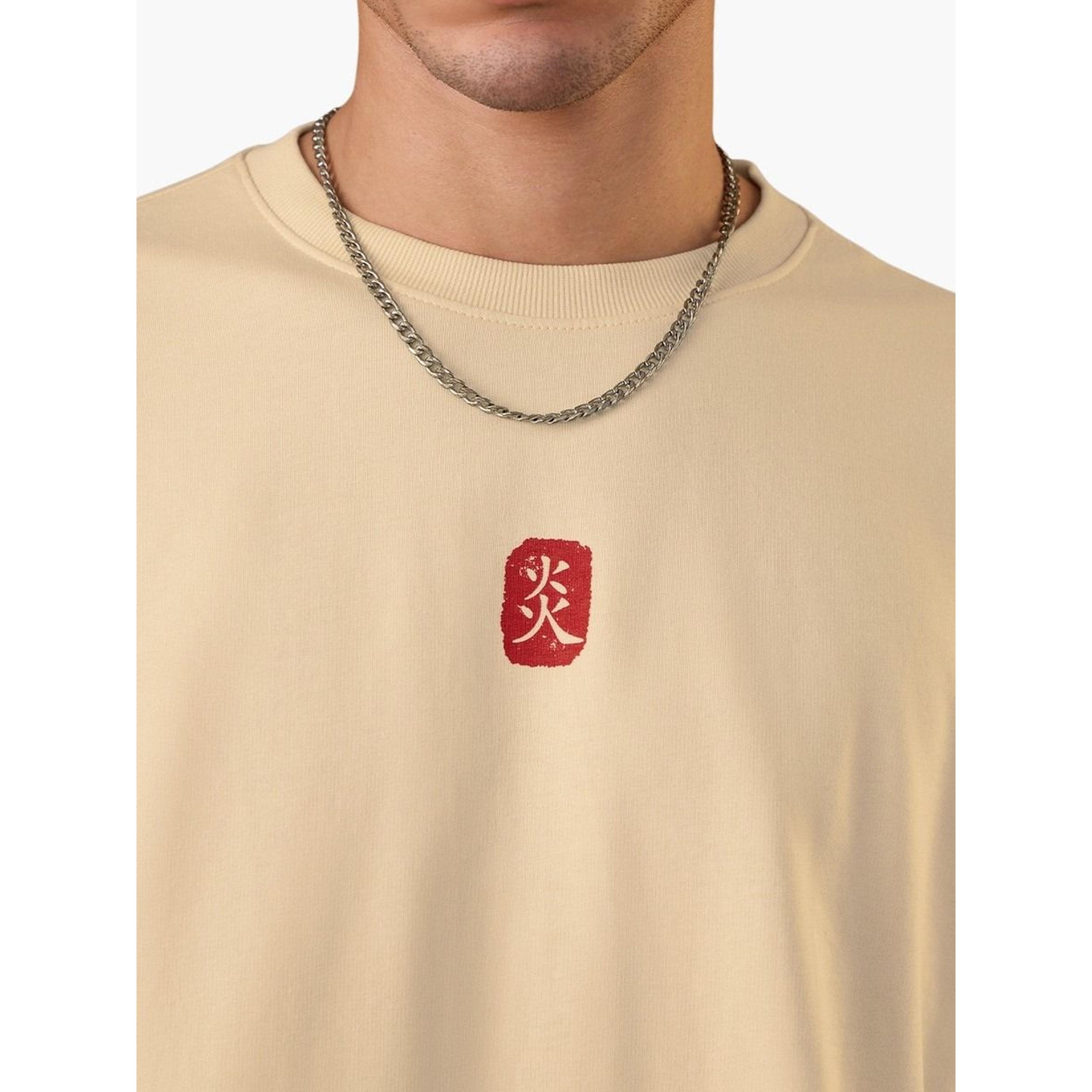 The Souled Store X Styli Men Beige Ukiyo Skater Oversized T-Shirt-men-clothing-tshirtsandpolos-tshirts-image-5