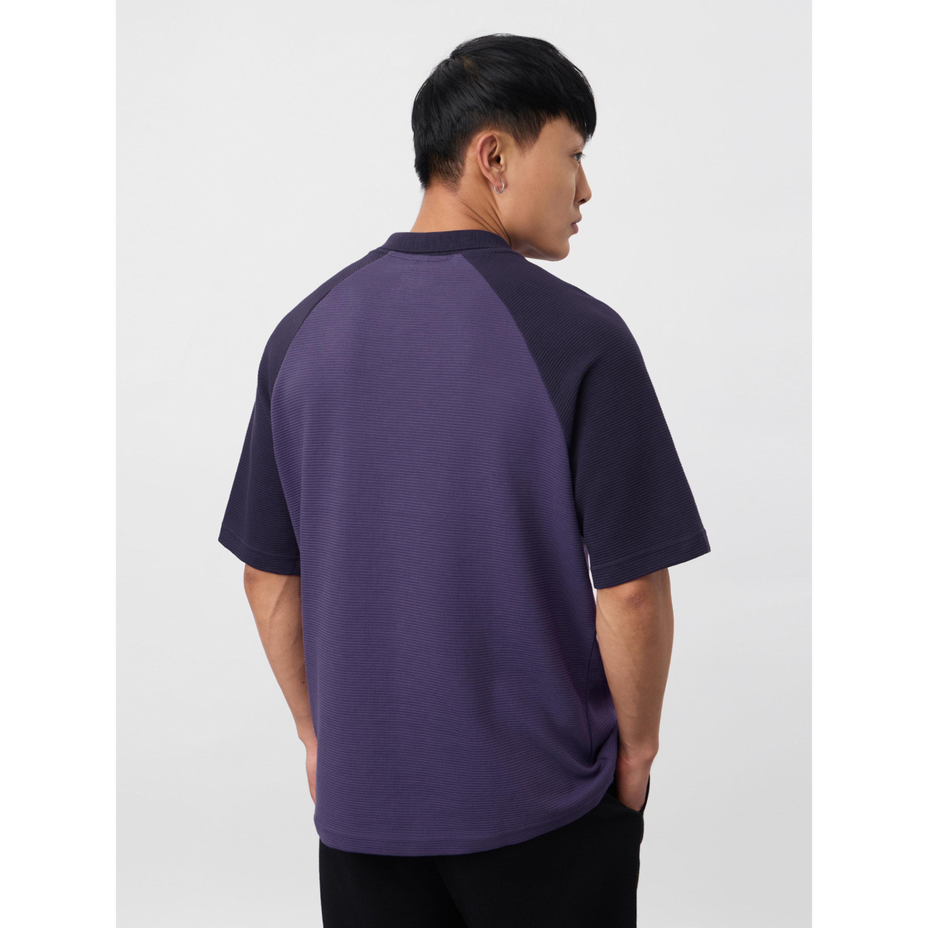 قميص بولو بنمط كتل الألوان وسحاب ربع-men-clothing-tshirtsandpolos-polos-image-3