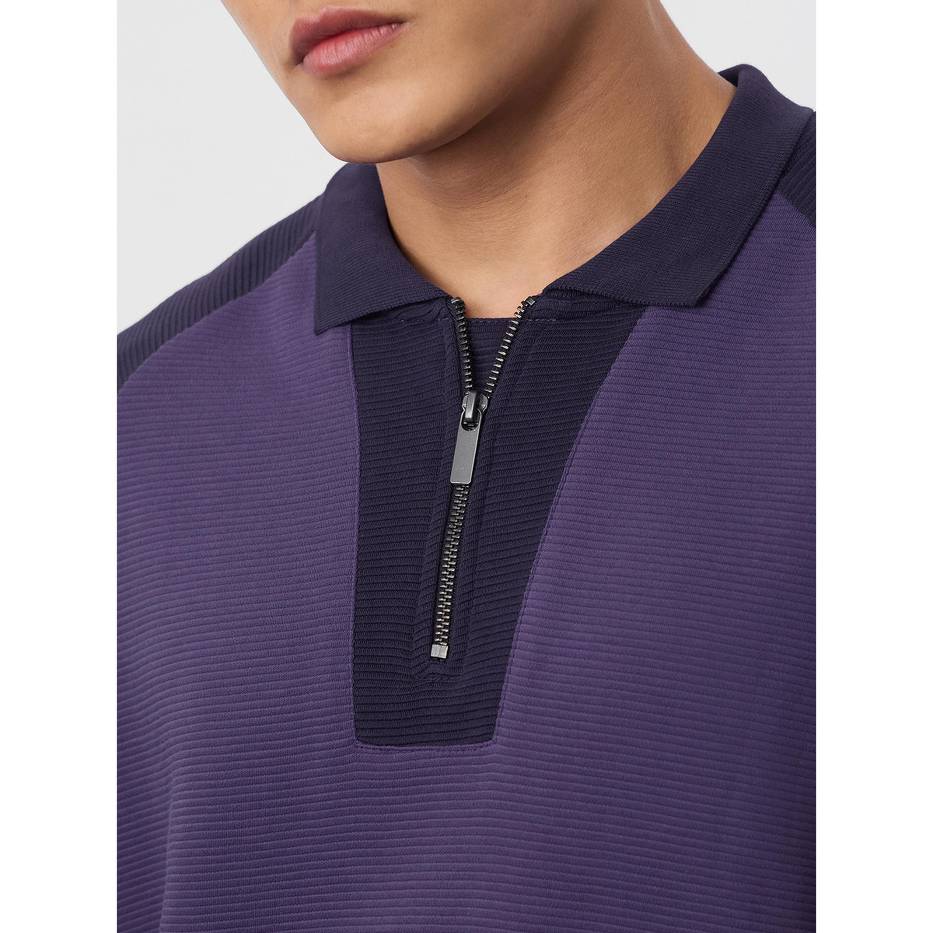 قميص بولو بنمط كتل الألوان وسحاب ربع-men-clothing-tshirtsandpolos-polos-image-6