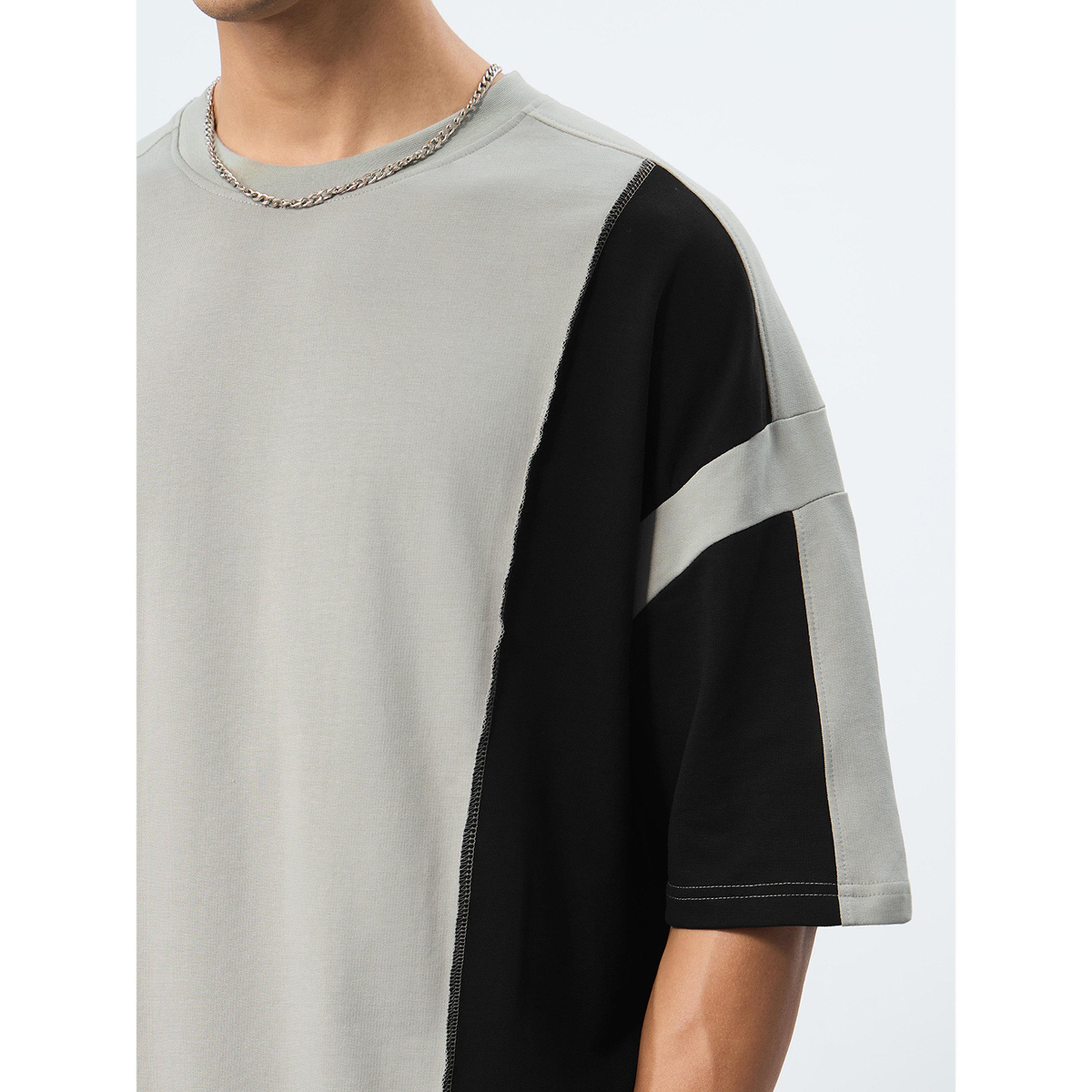 تيشيرت بنمط كتل الألوان وقصة واسعة-men-clothing-tshirtsandpolos-tshirts-image-6
