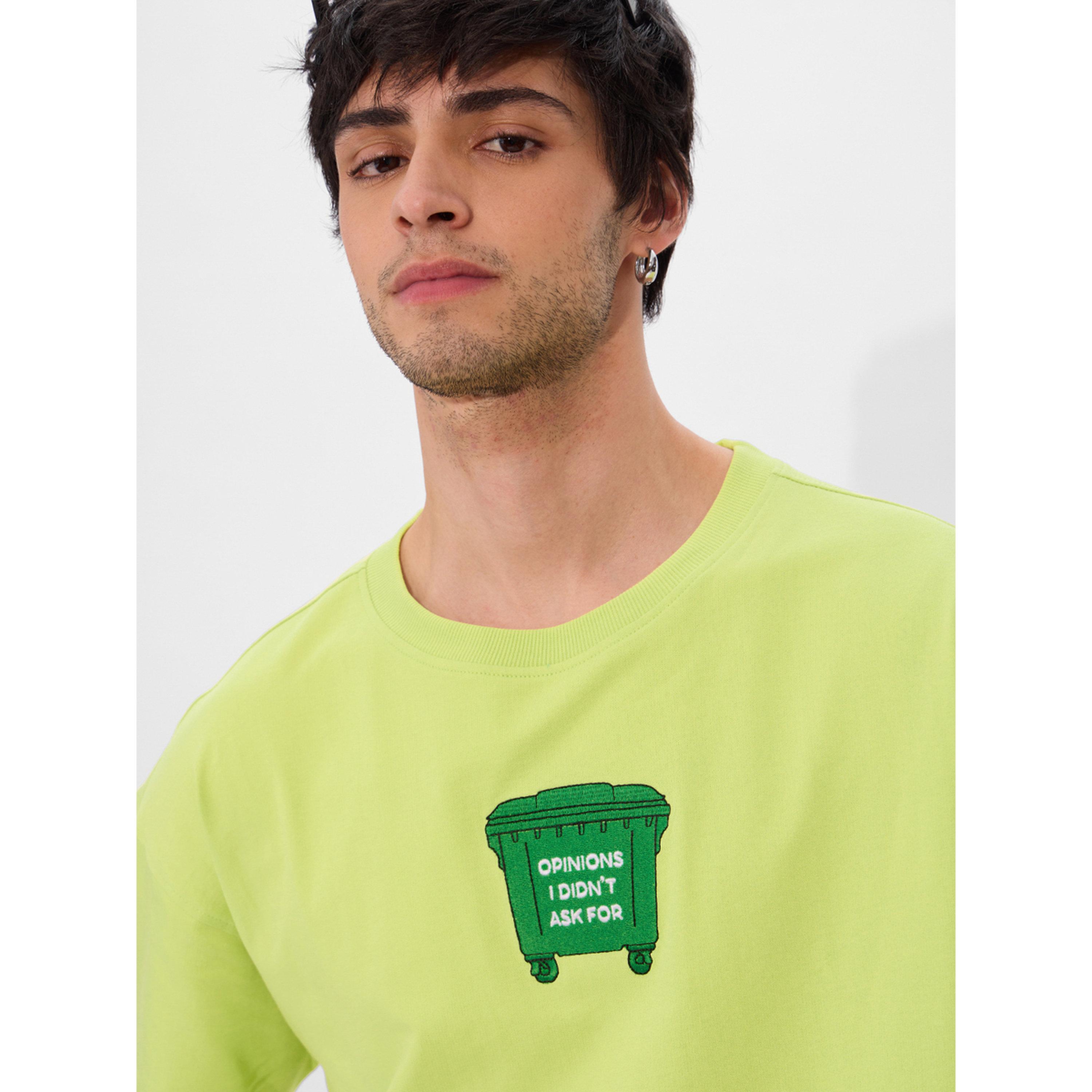 The Souled Store X Styli Green Embroidery Detail Oversized T-Shirt-men-clothing-tshirtsandpolos-tshirts-image-6