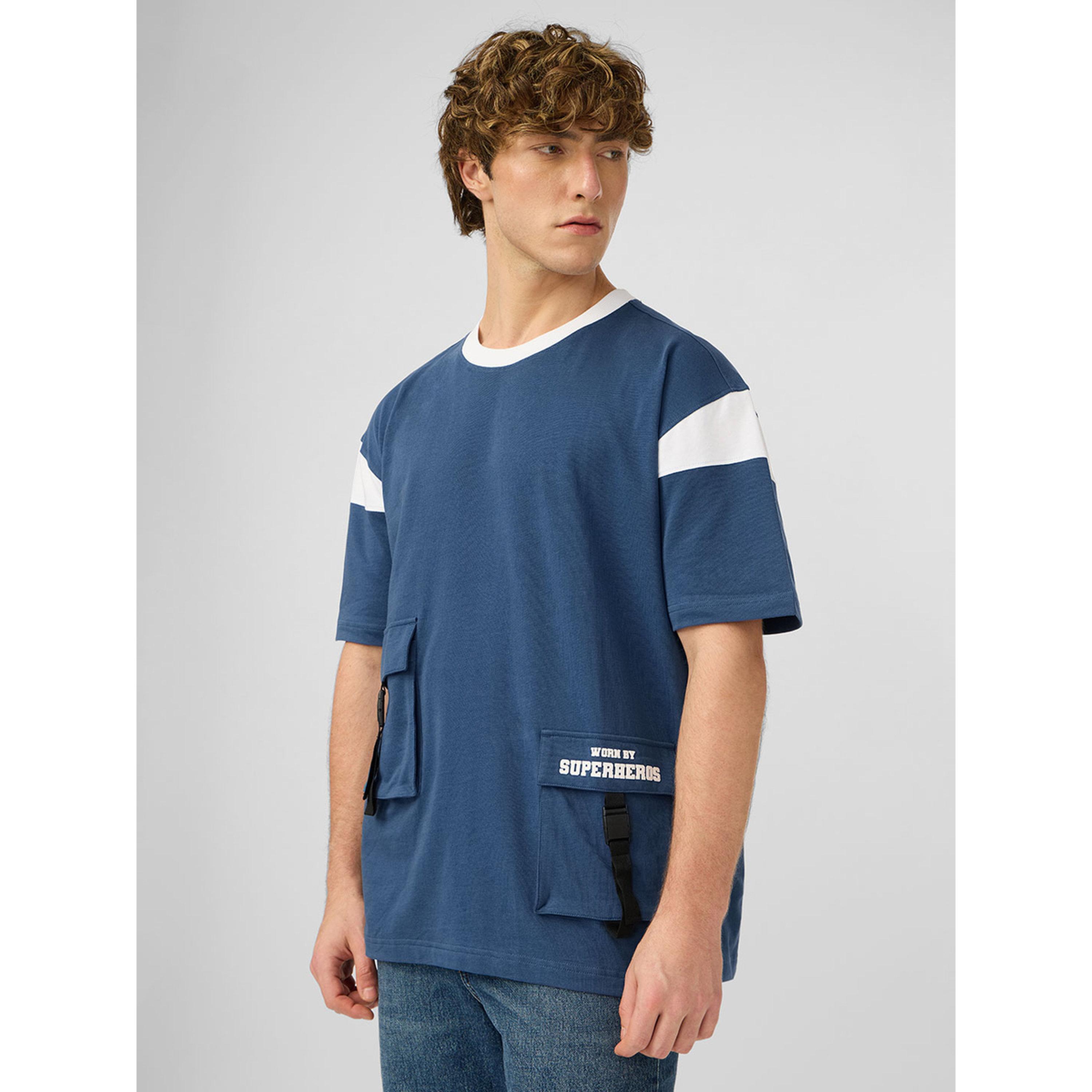 The Souled Store X Styli Blue Oversized T-Shirt with Utility Pockets-men-clothing-tshirtsandpolos-tshirts-image-1