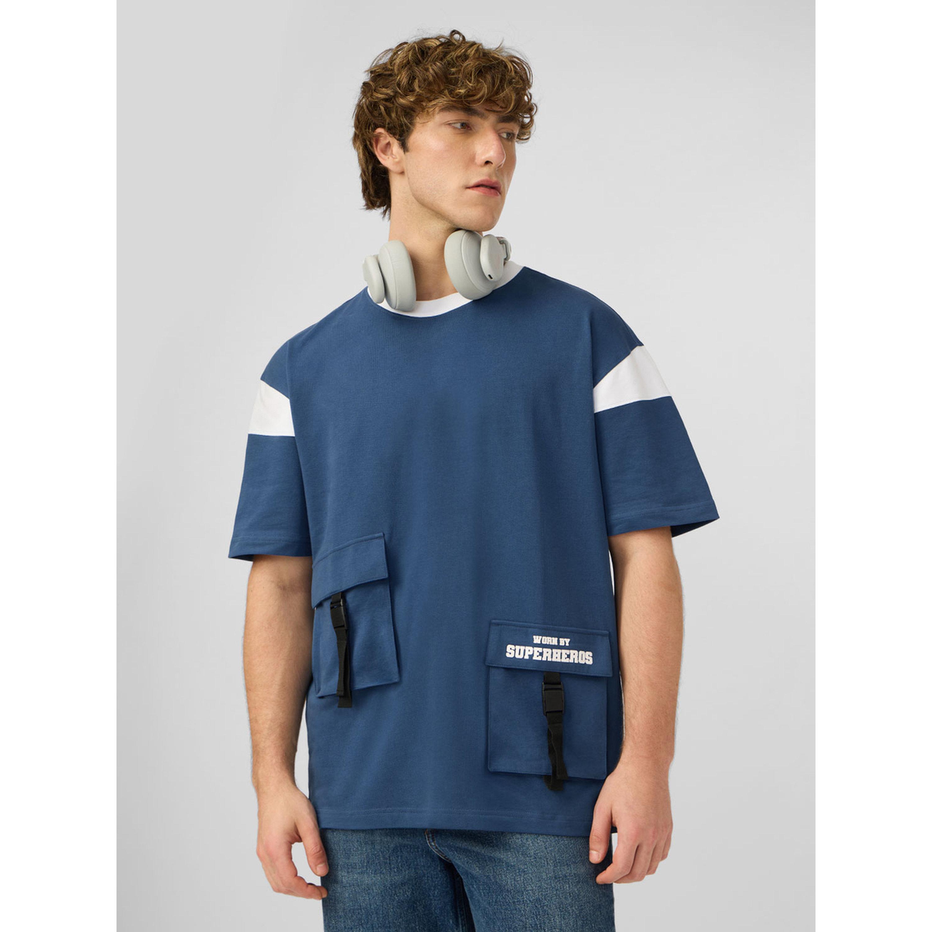 The Souled Store X Styli Blue Oversized T-Shirt with Utility Pockets-men-clothing-tshirtsandpolos-tshirts-image-3