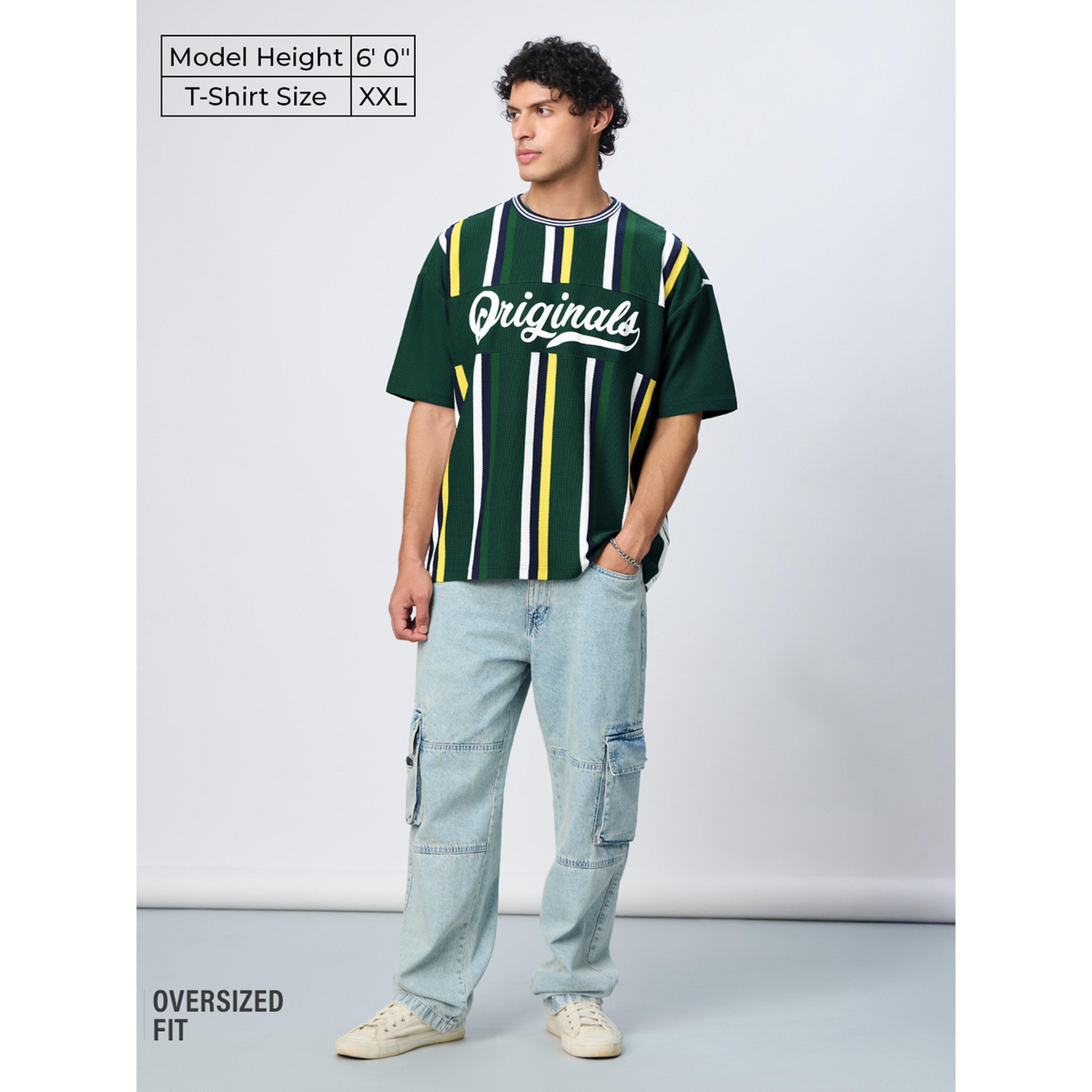تيشيرت مخطط ومطبوع بقصة واسعة-men-clothing-tshirtsandpolos-tshirts-image-4