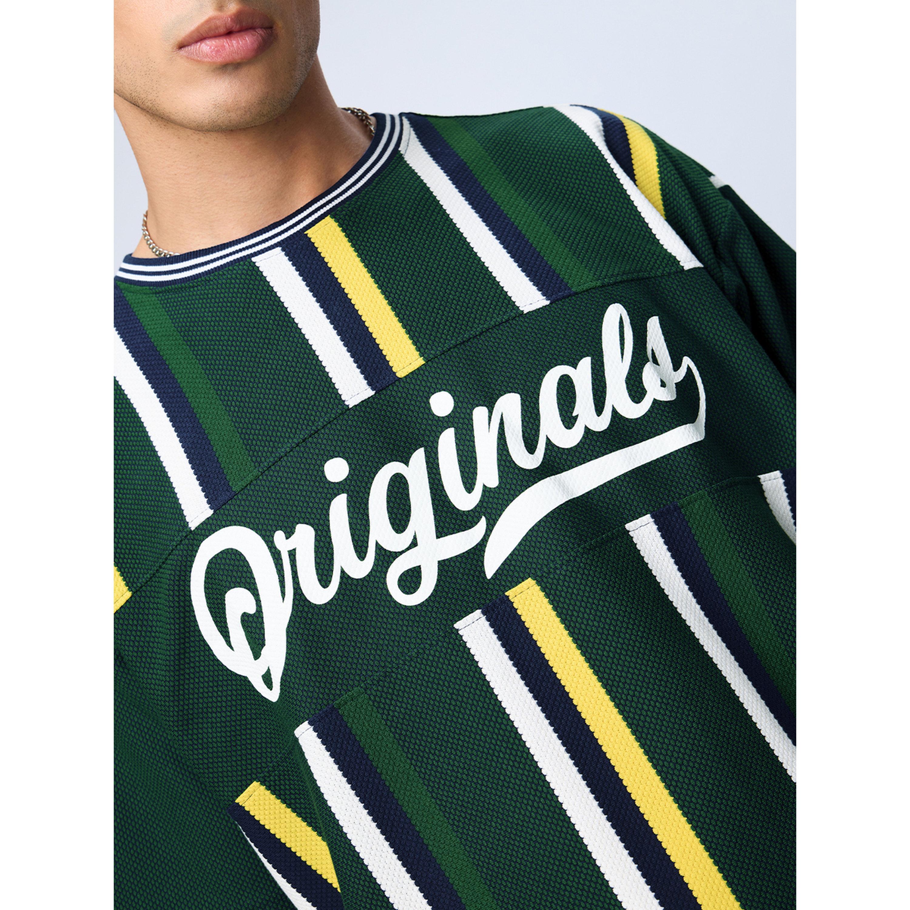 تيشيرت مخطط ومطبوع بقصة واسعة-men-clothing-tshirtsandpolos-tshirts-image-6